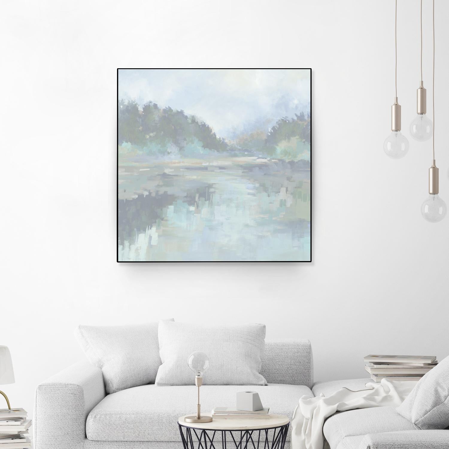 Peaceful Space by Liz Jardine on GIANT ART - organic greens tropical & coastal, landscape