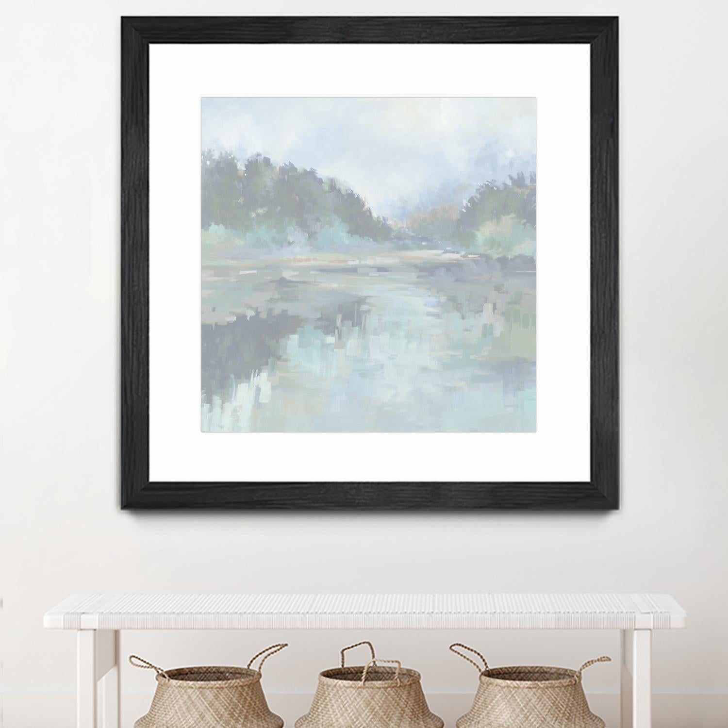 Peaceful Space by Liz Jardine on GIANT ART - organic greens tropical & coastal, landscape