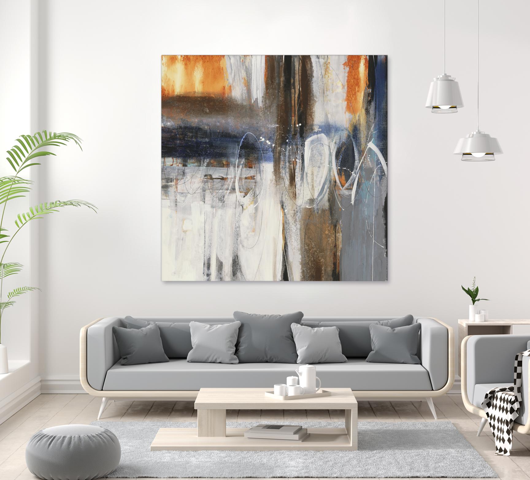 Back to the Future by Liz Jardine on GIANT ART - browns abstract