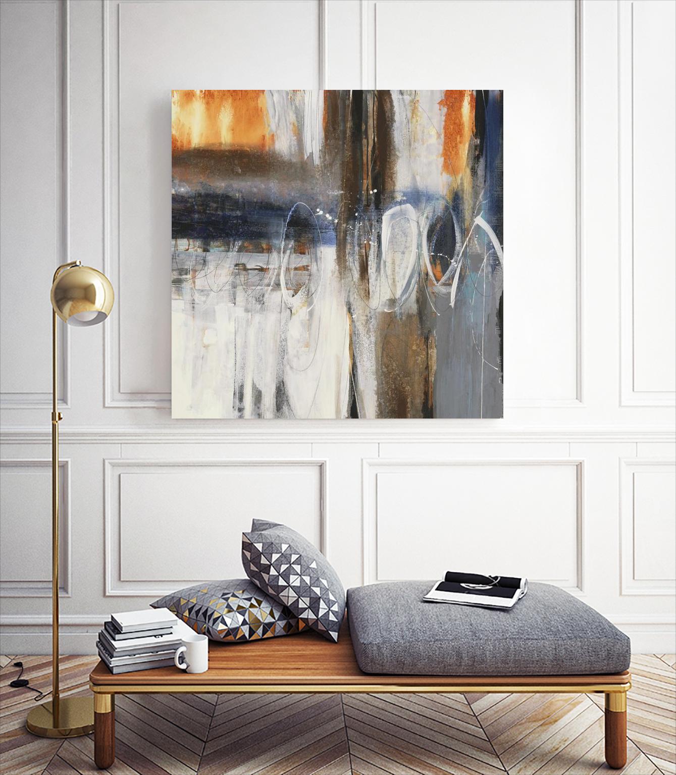 Back to the Future by Liz Jardine on GIANT ART - browns abstract