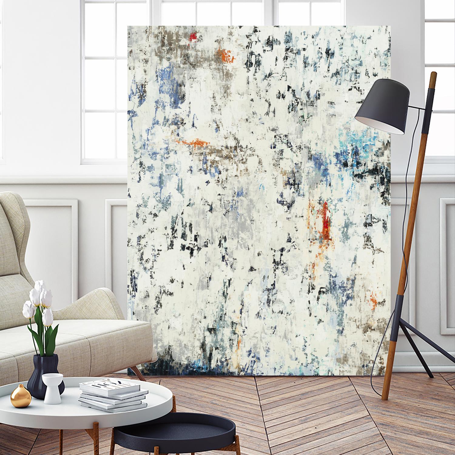 Equilibrium by Liz Jardine on GIANT ART - whites & creams abstract