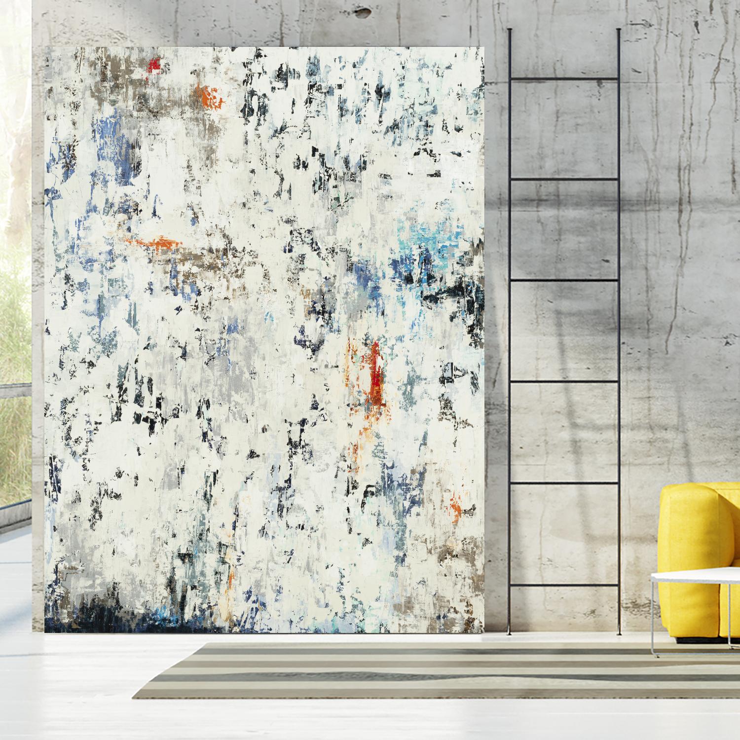 Equilibrium by Liz Jardine on GIANT ART - whites & creams abstract
