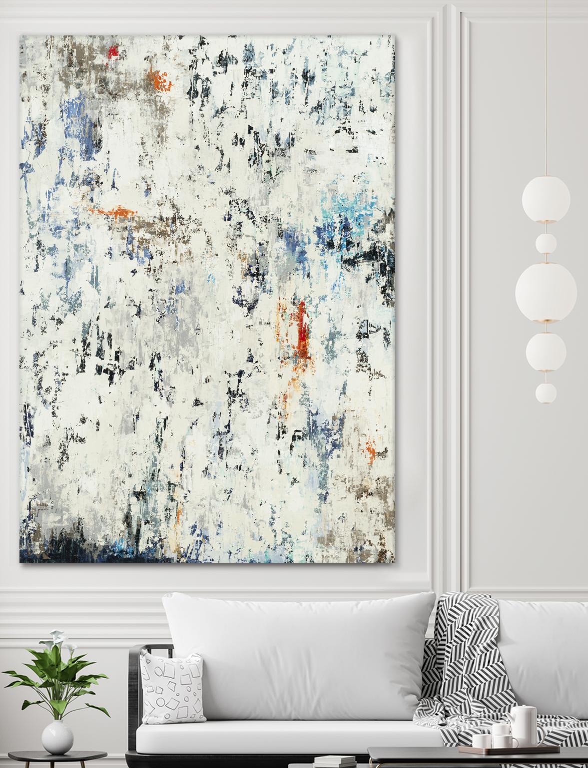 Equilibrium by Liz Jardine on GIANT ART - whites & creams abstract