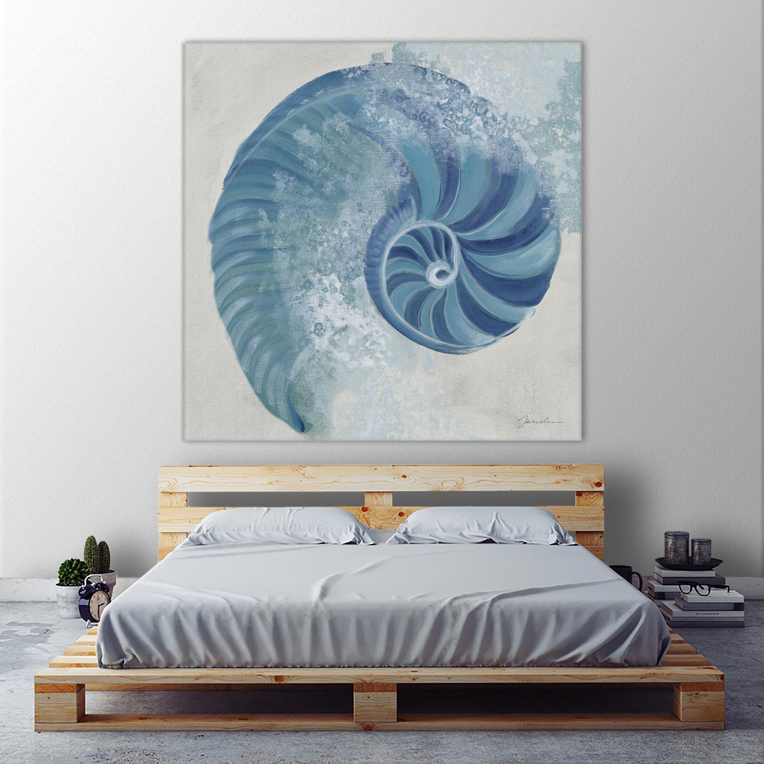 Sea Foam IV V1 by Liz Jardine on GIANT ART - blues sea life