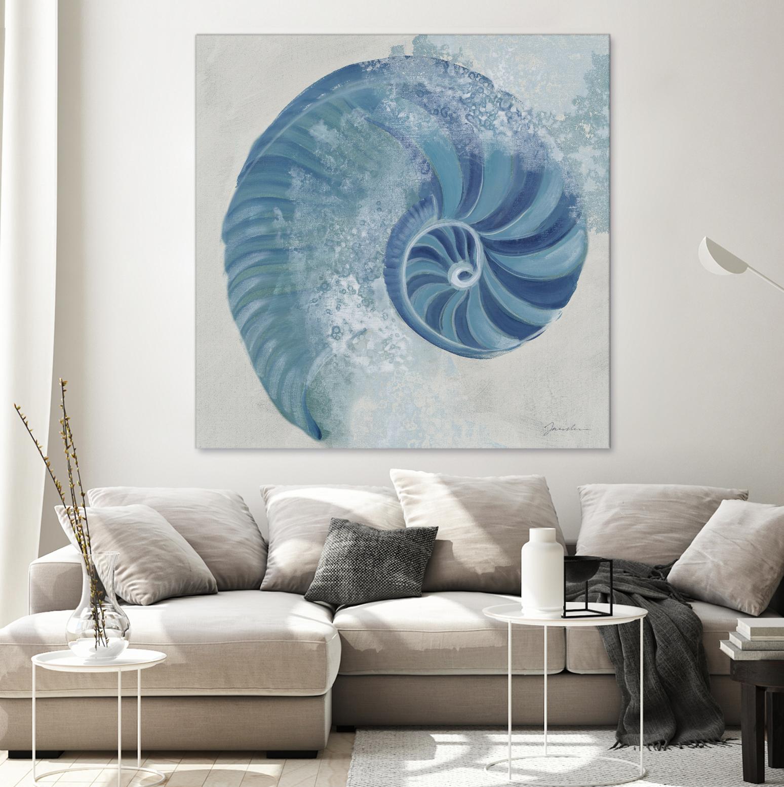 Sea Foam IV V1 by Liz Jardine on GIANT ART - blues sea life