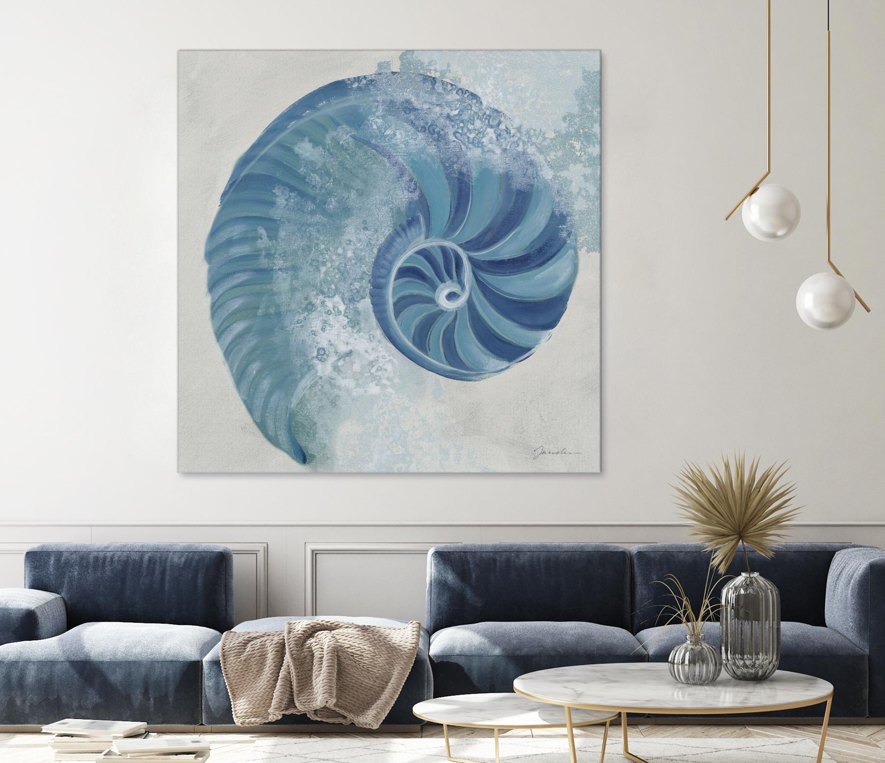Sea Foam IV V1 by Liz Jardine on GIANT ART - blues sea life