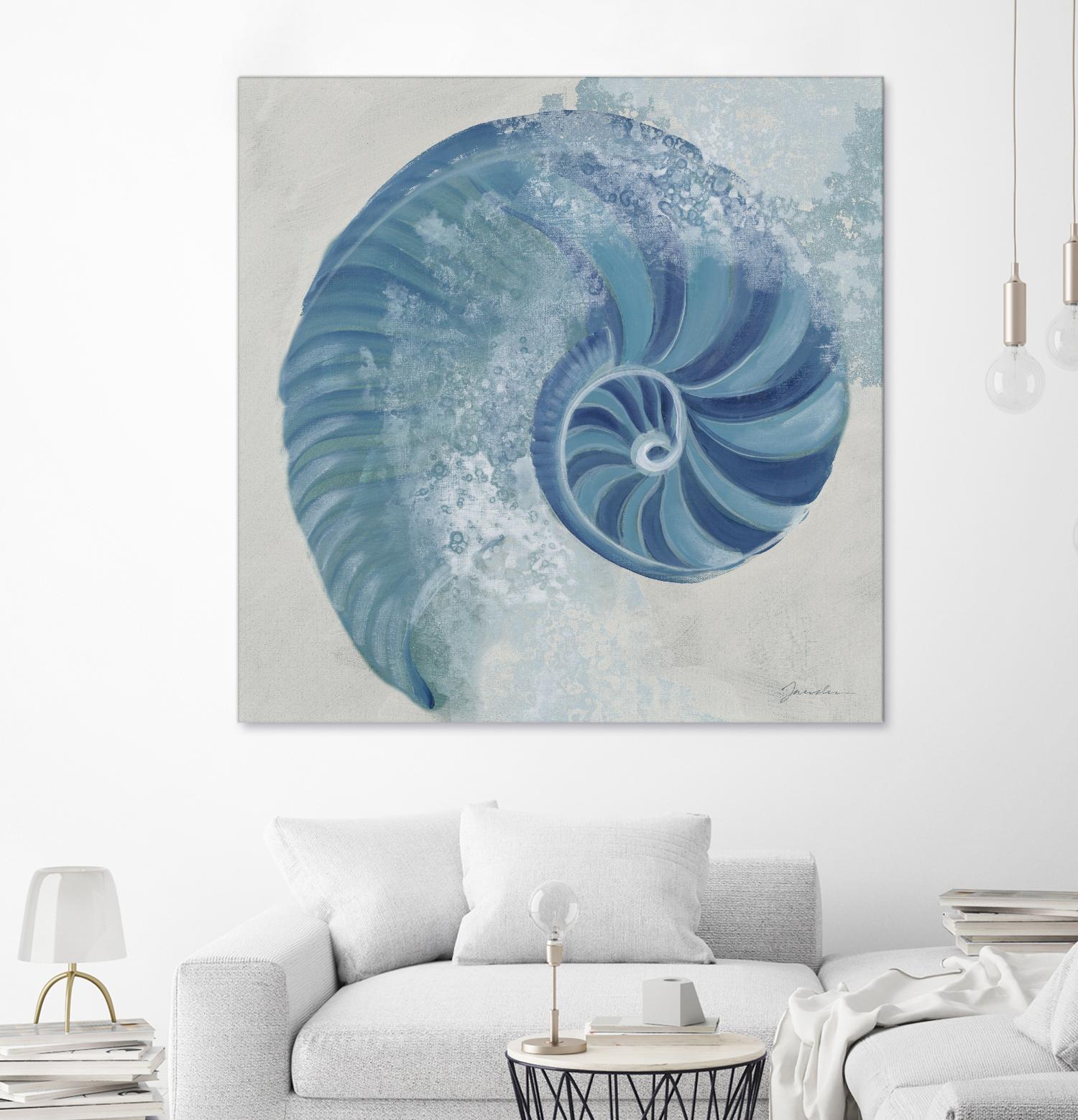 Sea Foam IV V1 by Liz Jardine on GIANT ART - blues sea life