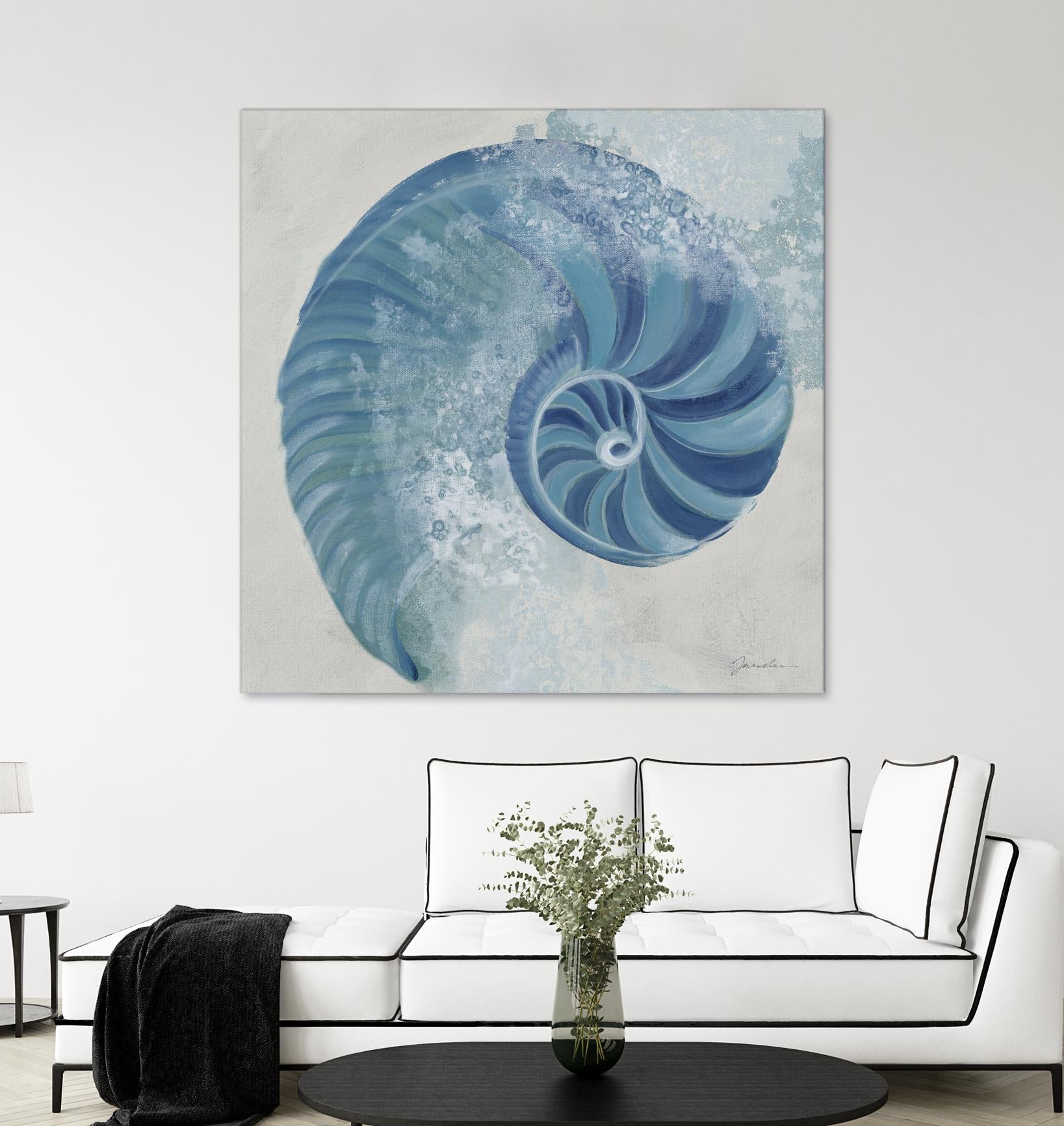 Sea Foam IV V1 by Liz Jardine on GIANT ART - blues sea life