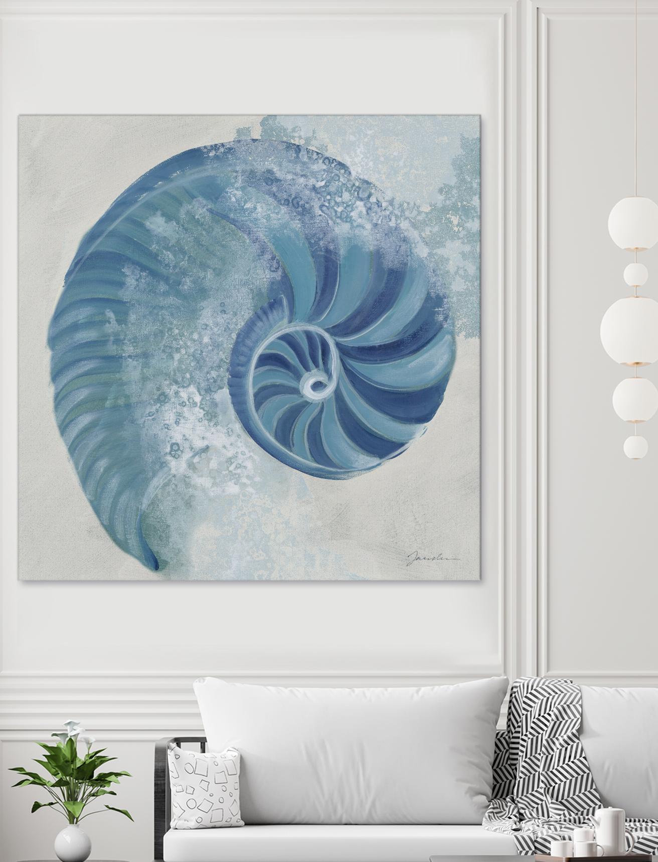 Sea Foam IV V1 by Liz Jardine on GIANT ART - blues sea life