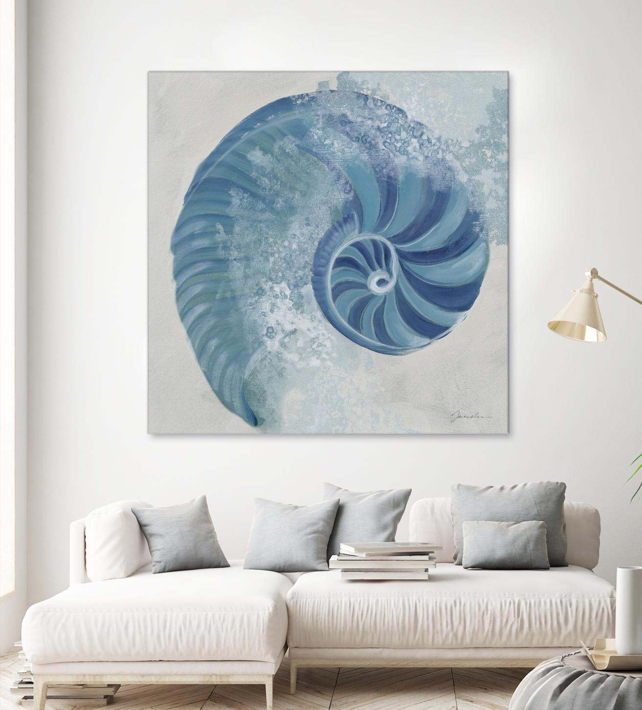 Sea Foam IV V1 by Liz Jardine on GIANT ART - blues sea life