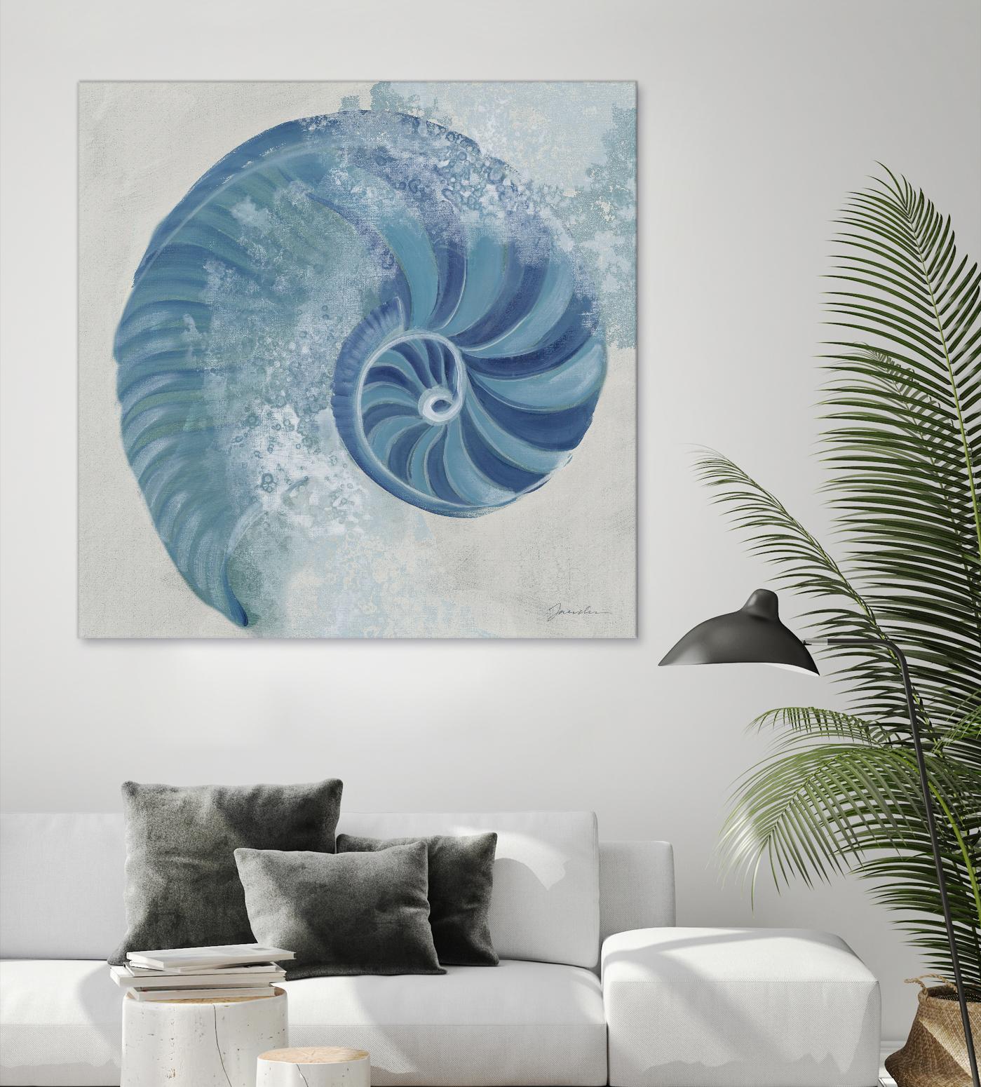 Sea Foam IV V1 by Liz Jardine on GIANT ART - blues sea life