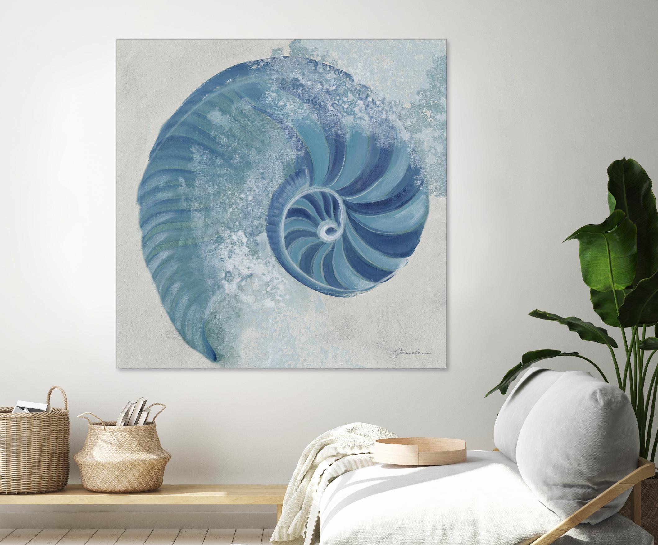 Sea Foam IV V1 by Liz Jardine on GIANT ART - blues sea life