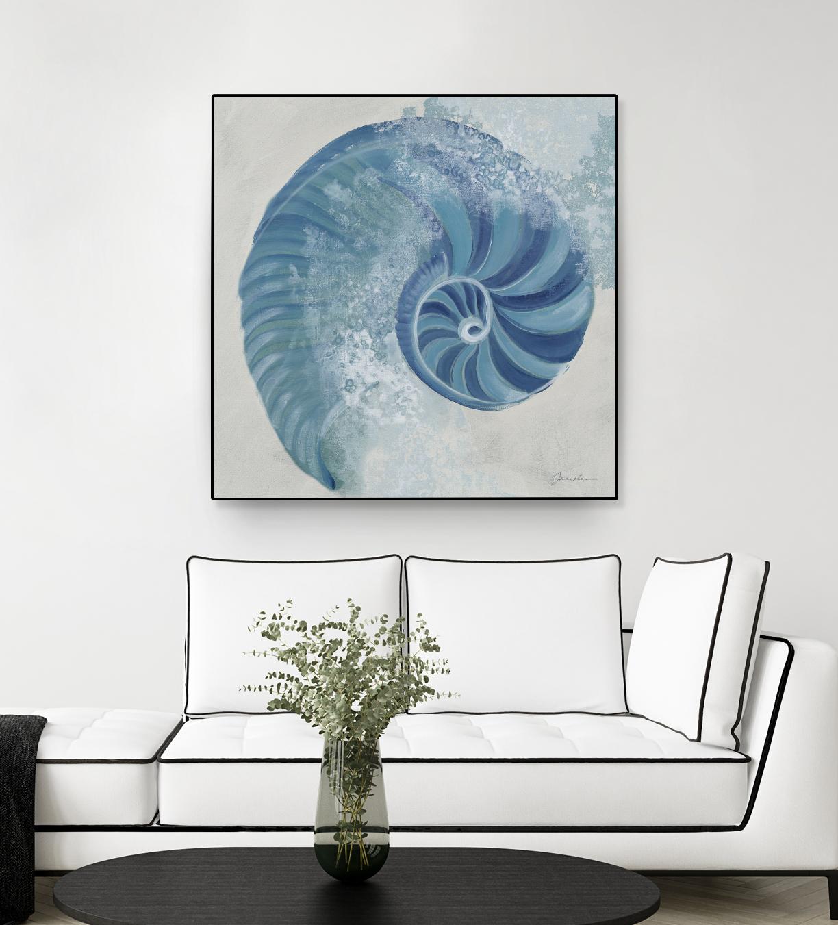 Sea Foam IV V1 by Liz Jardine on GIANT ART - blues sea life