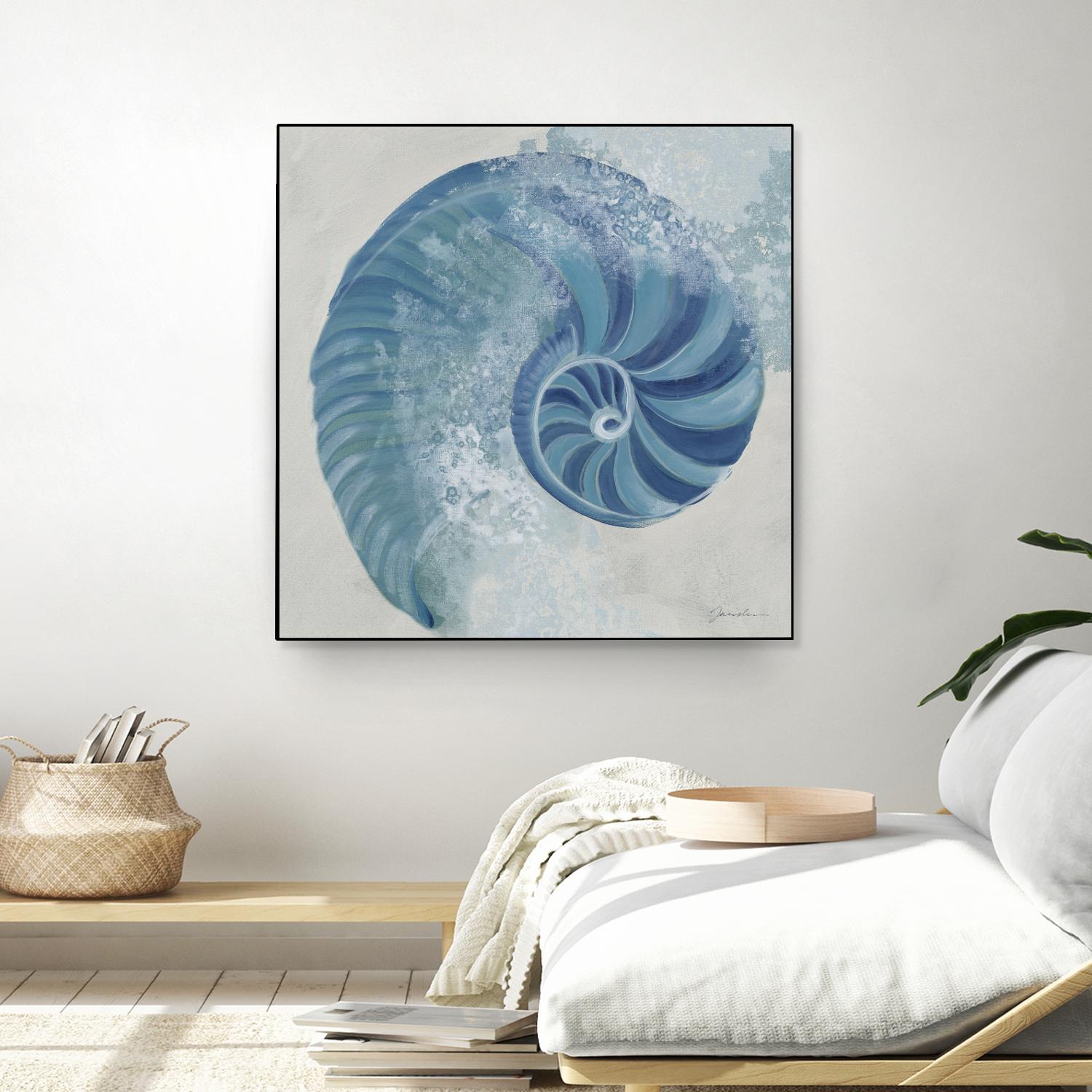Sea Foam IV V1 by Liz Jardine on GIANT ART - blues sea life