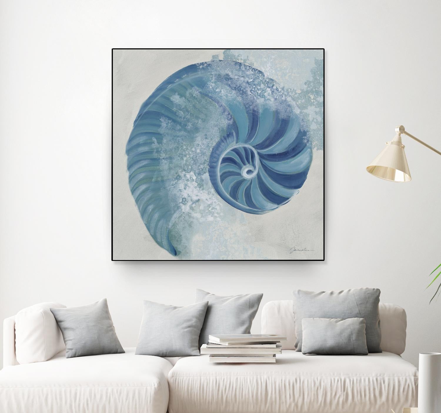 Sea Foam IV V1 by Liz Jardine on GIANT ART - blues sea life
