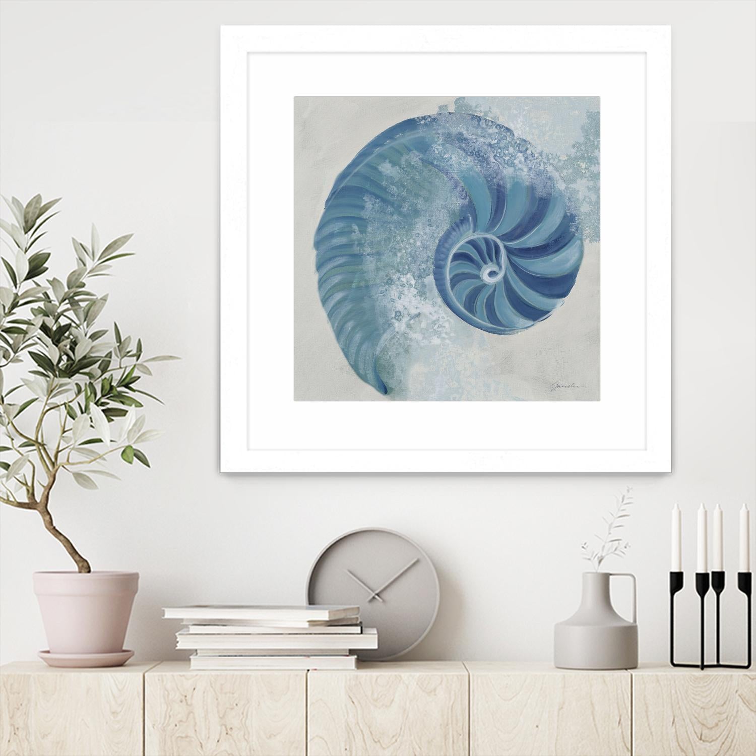 Sea Foam IV V1 by Liz Jardine on GIANT ART - blues sea life