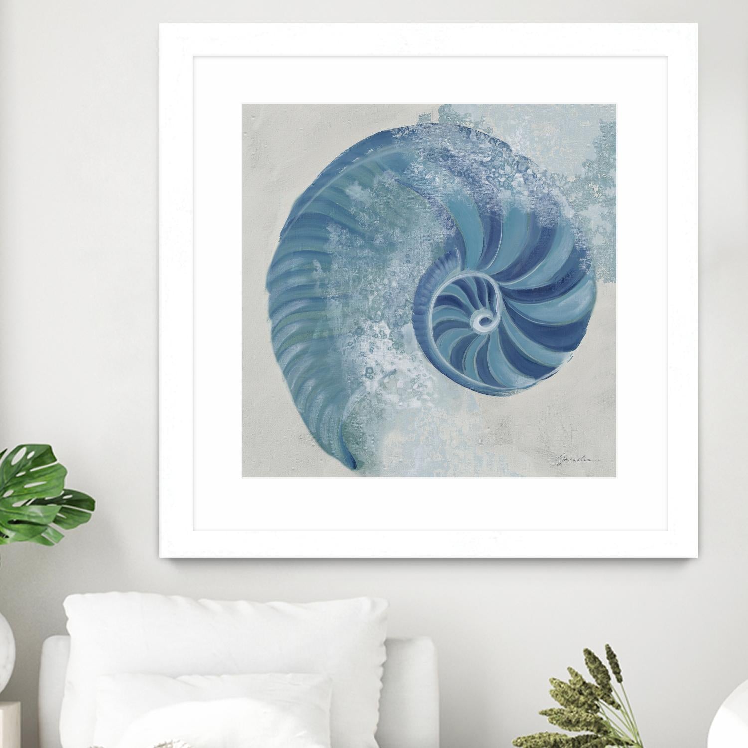 Sea Foam IV V1 by Liz Jardine on GIANT ART - blues sea life