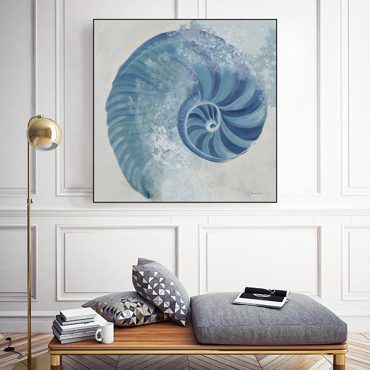 Sea Foam IV V1 by Liz Jardine on GIANT ART - blues sea life