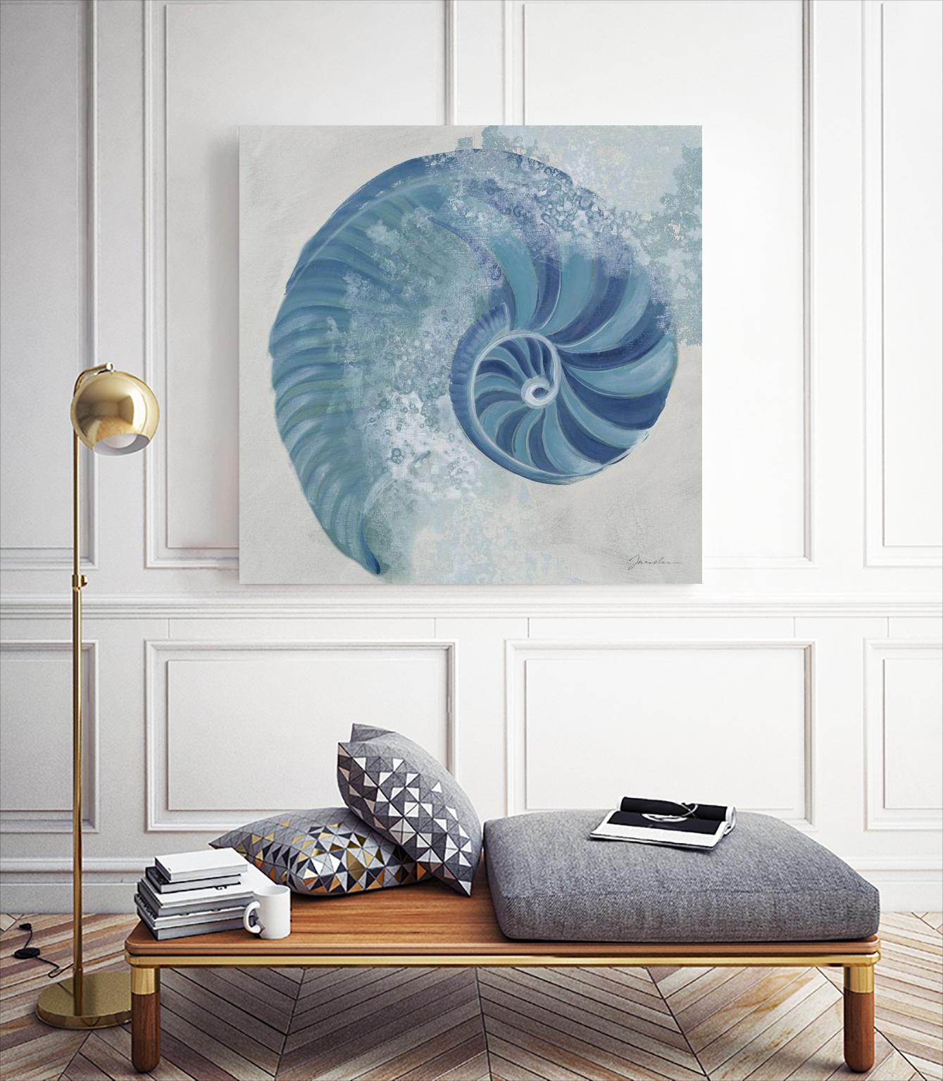 Sea Foam IV V1 by Liz Jardine on GIANT ART - blues sea life