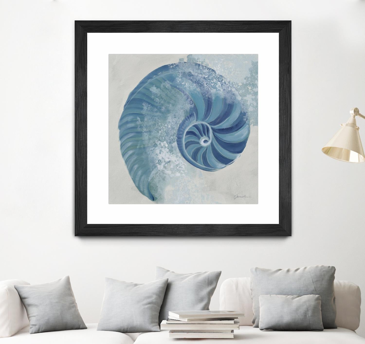Sea Foam IV V1 by Liz Jardine on GIANT ART - blues sea life