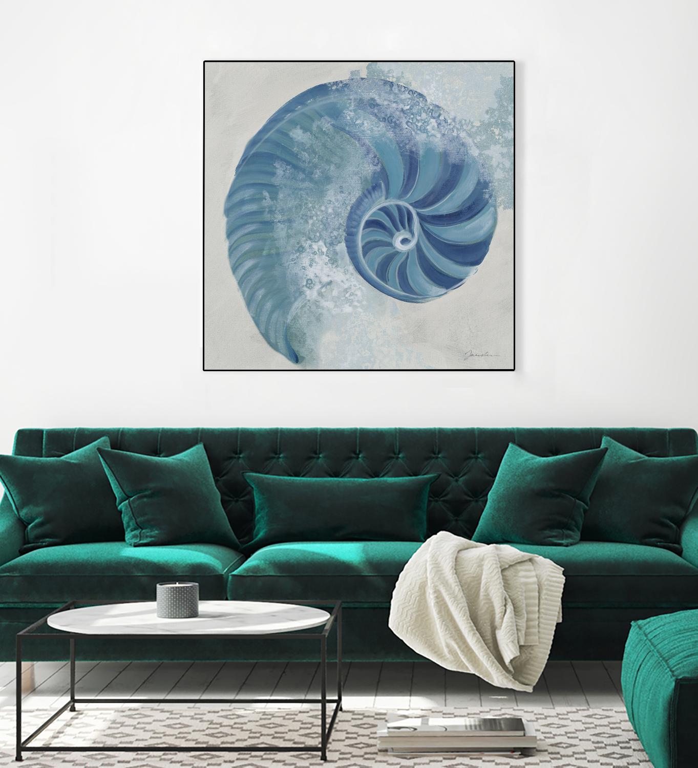 Sea Foam IV V1 by Liz Jardine on GIANT ART - blues sea life