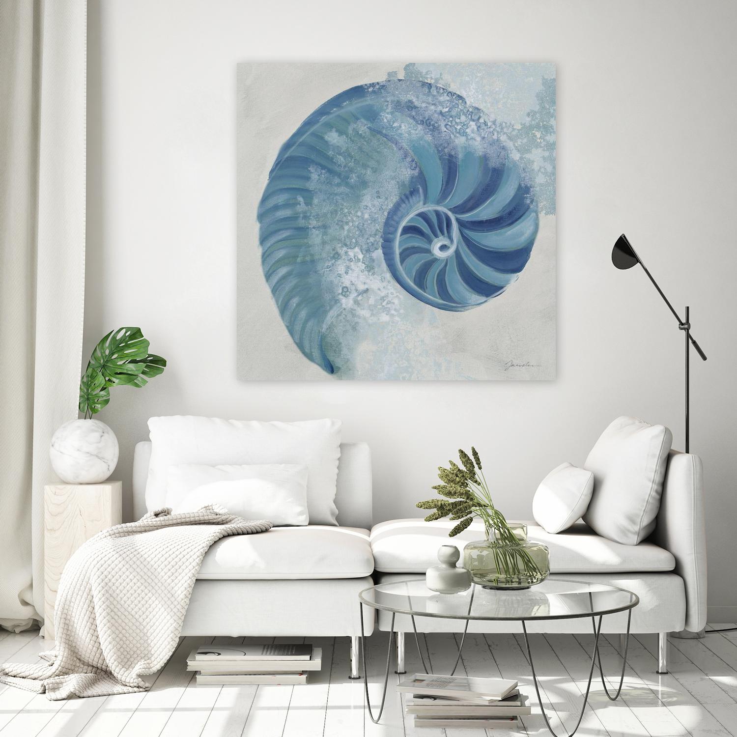 Sea Foam IV V1 by Liz Jardine on GIANT ART - blues sea life