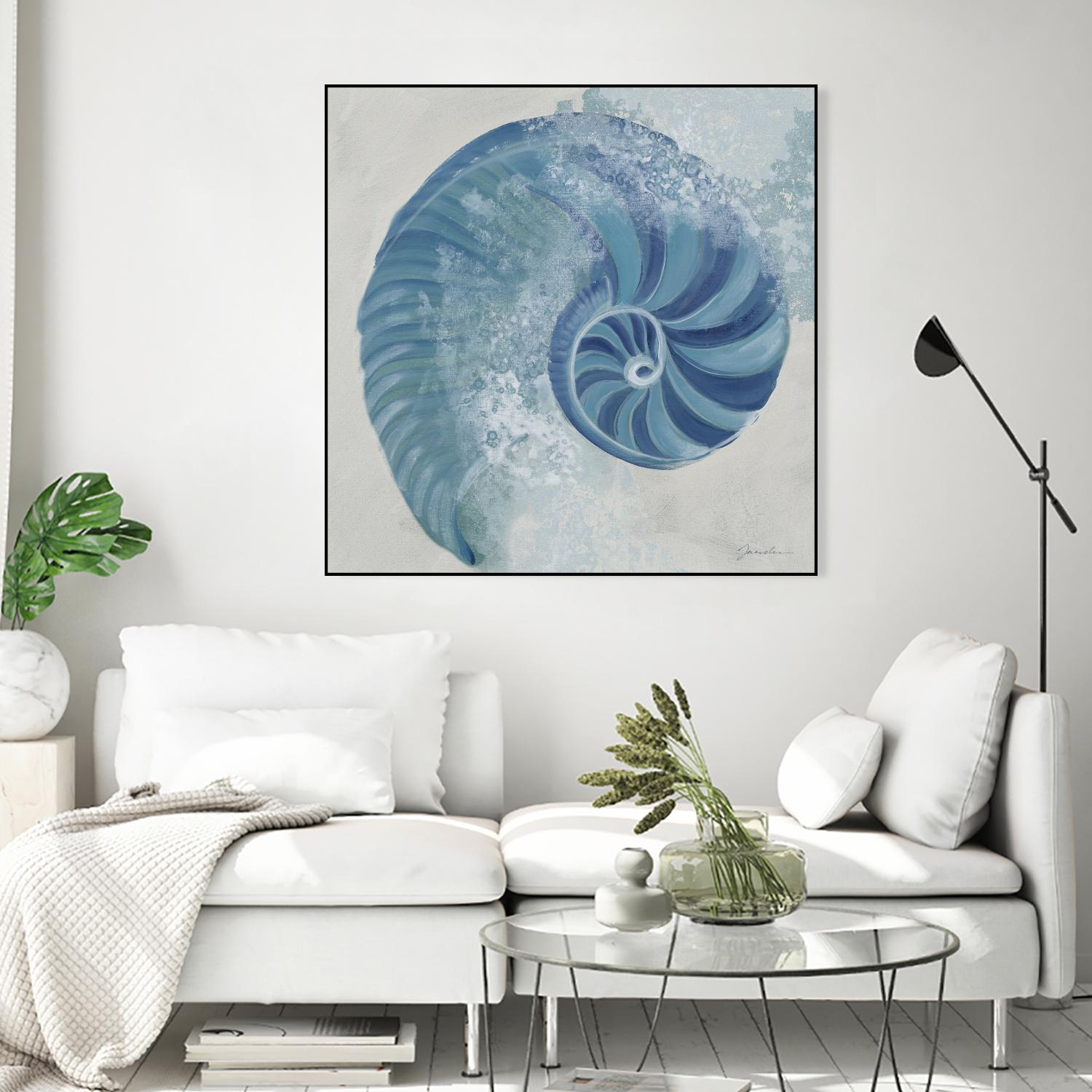 Sea Foam IV V1 by Liz Jardine on GIANT ART - blues sea life