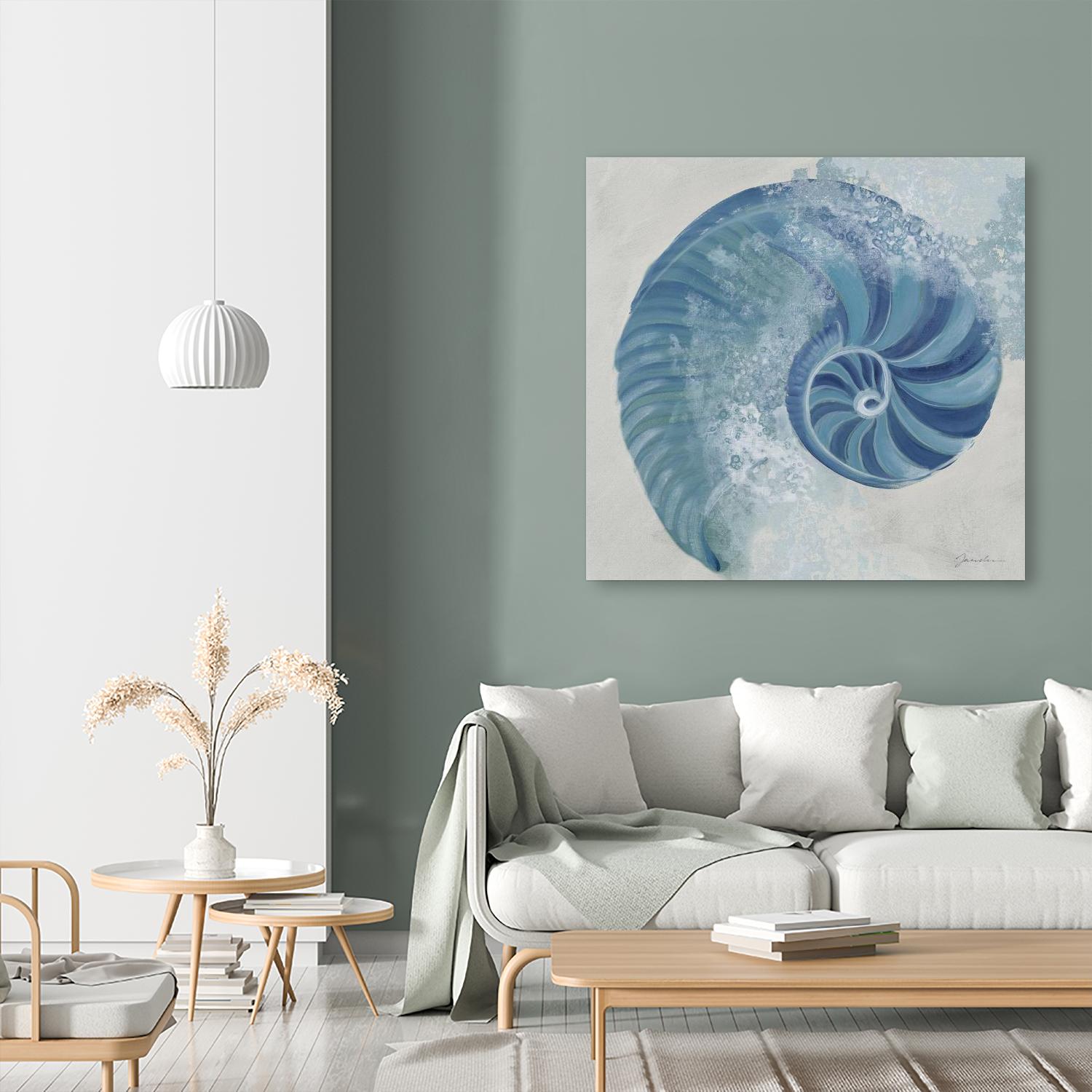 Sea Foam IV V1 by Liz Jardine on GIANT ART - blues sea life