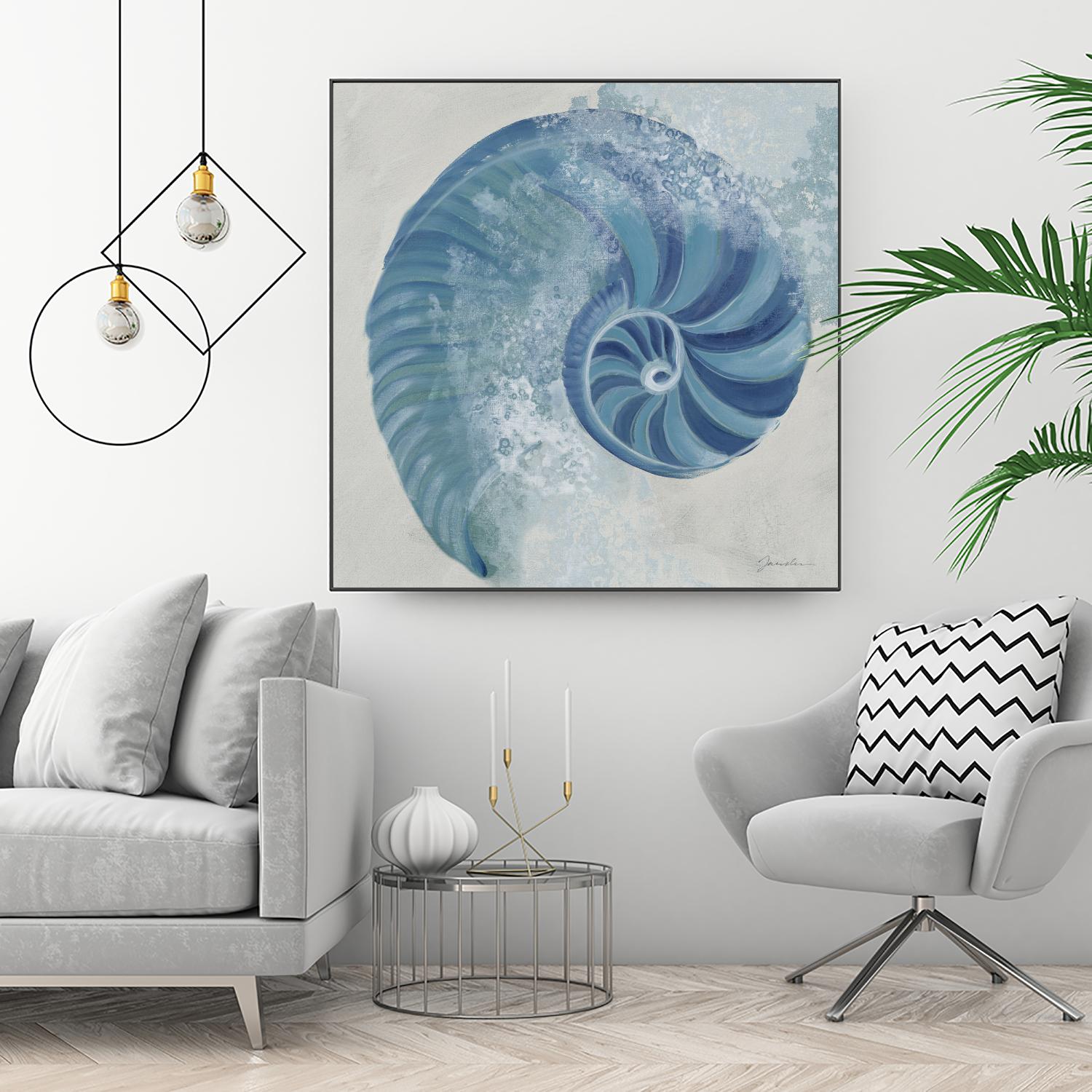 Sea Foam IV V1 by Liz Jardine on GIANT ART - blues sea life