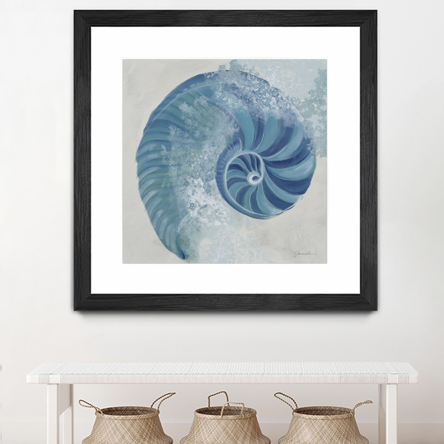 Sea Foam IV V1 by Liz Jardine on GIANT ART - blues sea life
