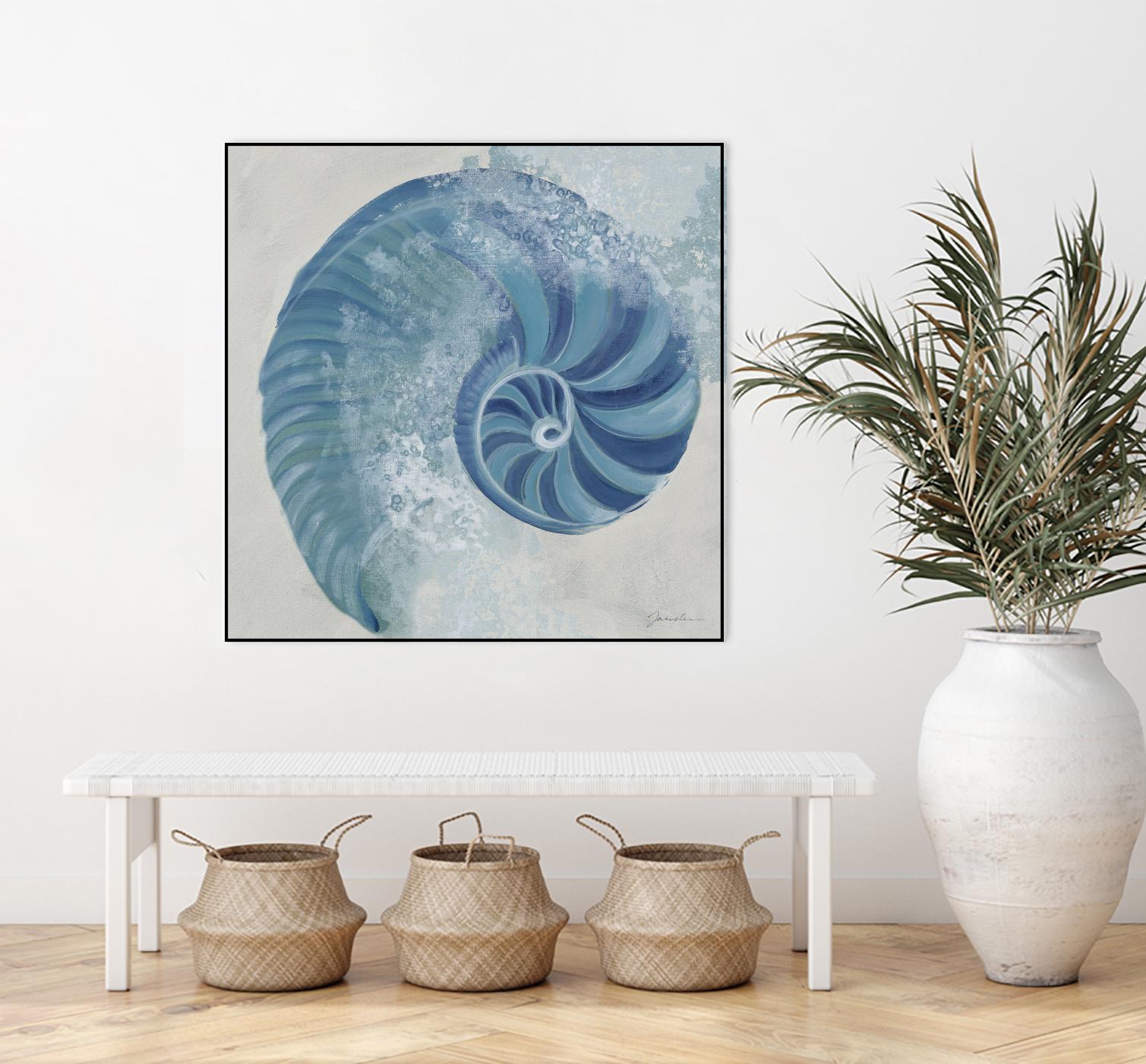 Sea Foam IV V1 by Liz Jardine on GIANT ART - blues sea life