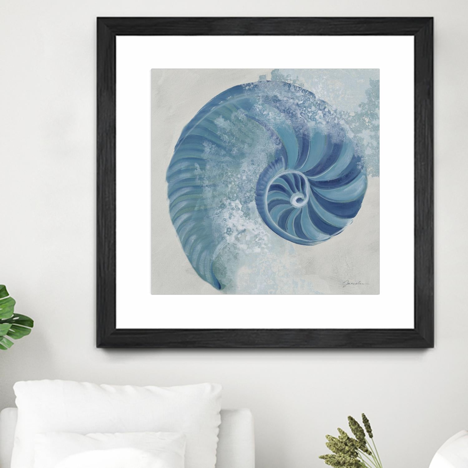 Sea Foam IV V1 by Liz Jardine on GIANT ART - blues sea life
