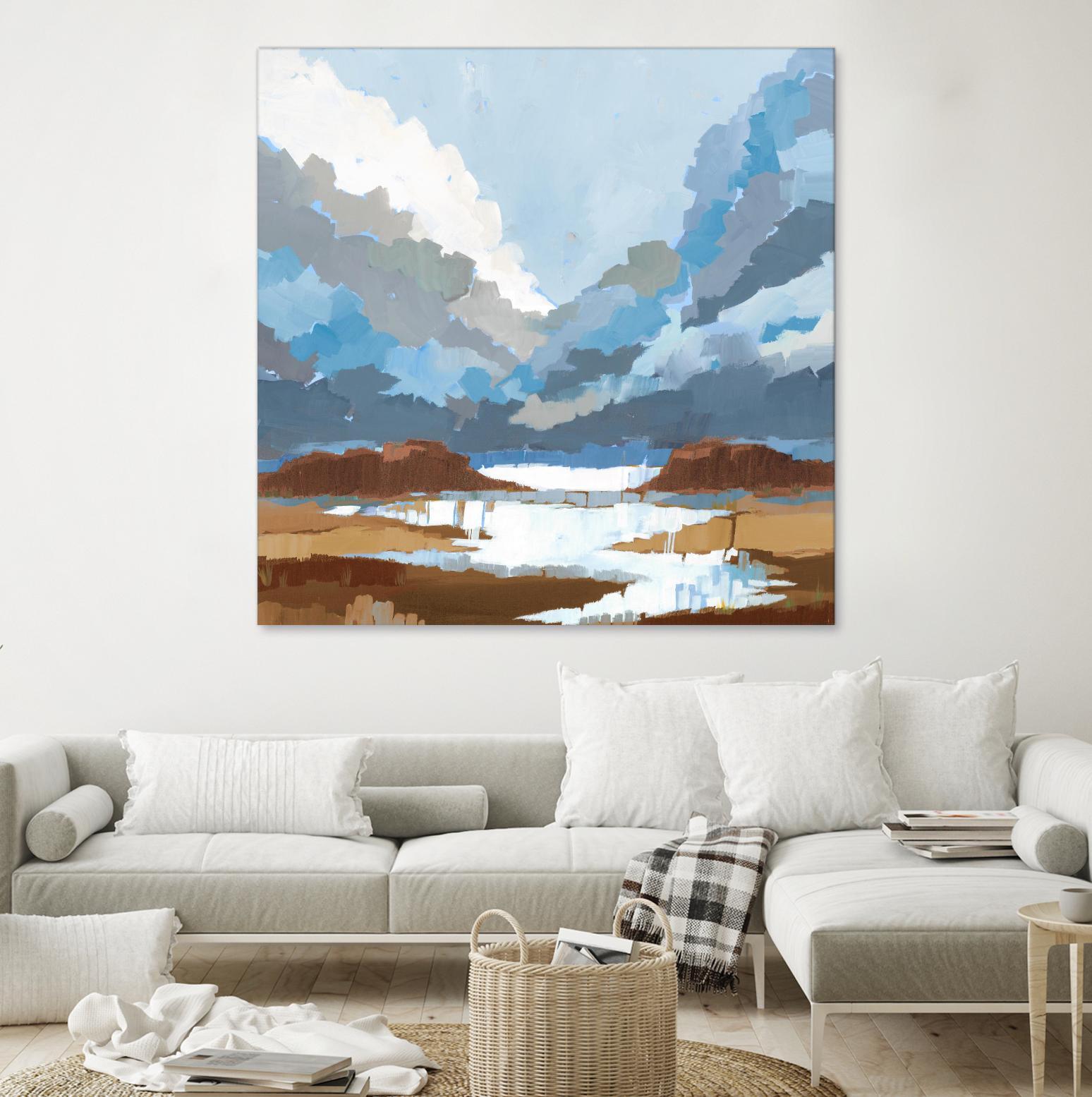 High Altitude V7 by Liz Jardine on GIANT ART - blues scenic clouds