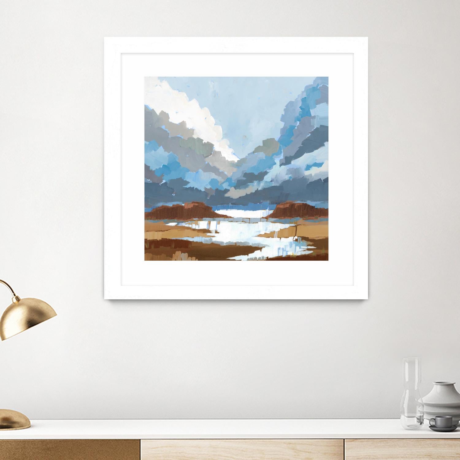 High Altitude V7 by Liz Jardine on GIANT ART - blues scenic clouds