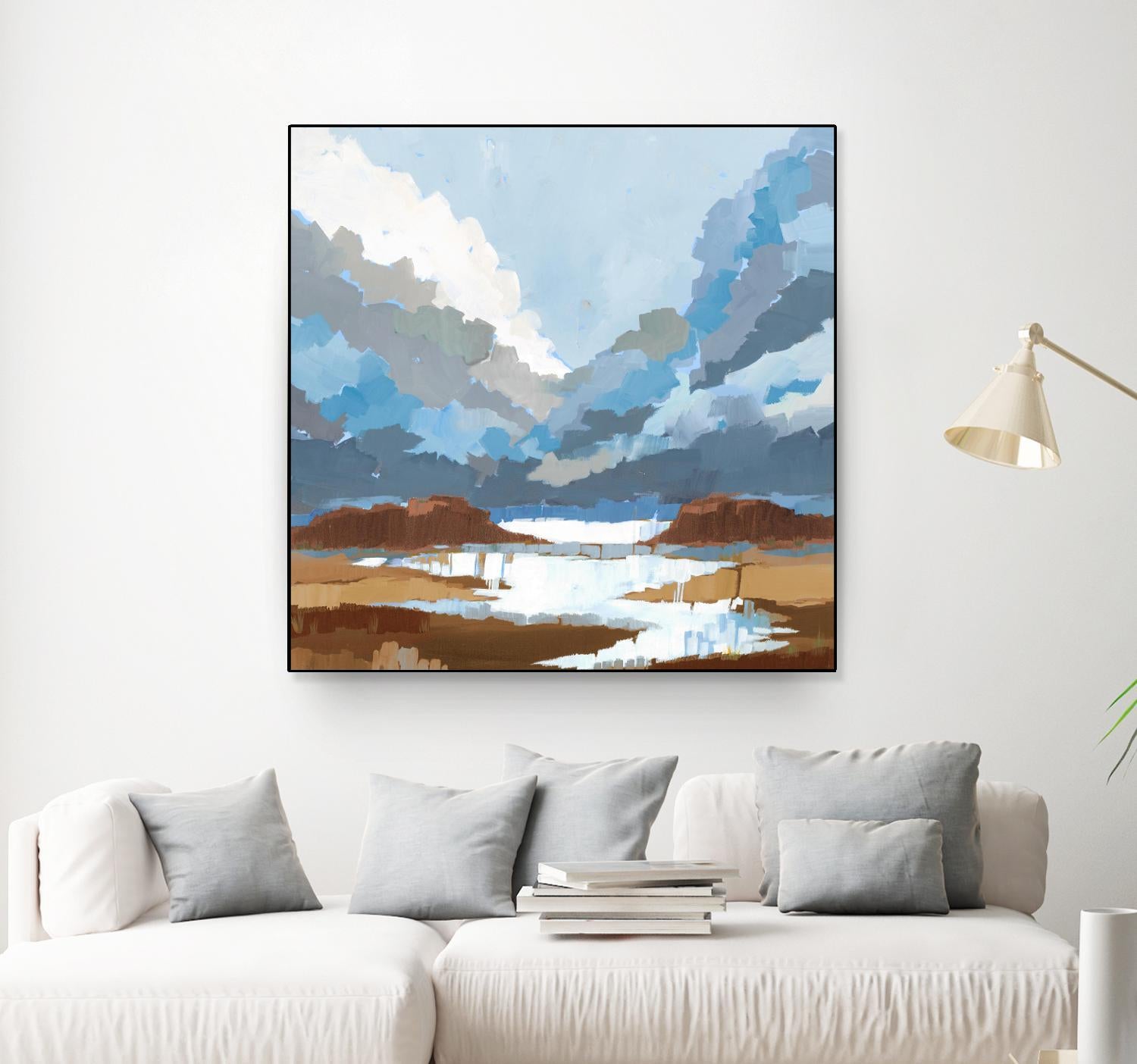 High Altitude V7 by Liz Jardine on GIANT ART - blues scenic clouds
