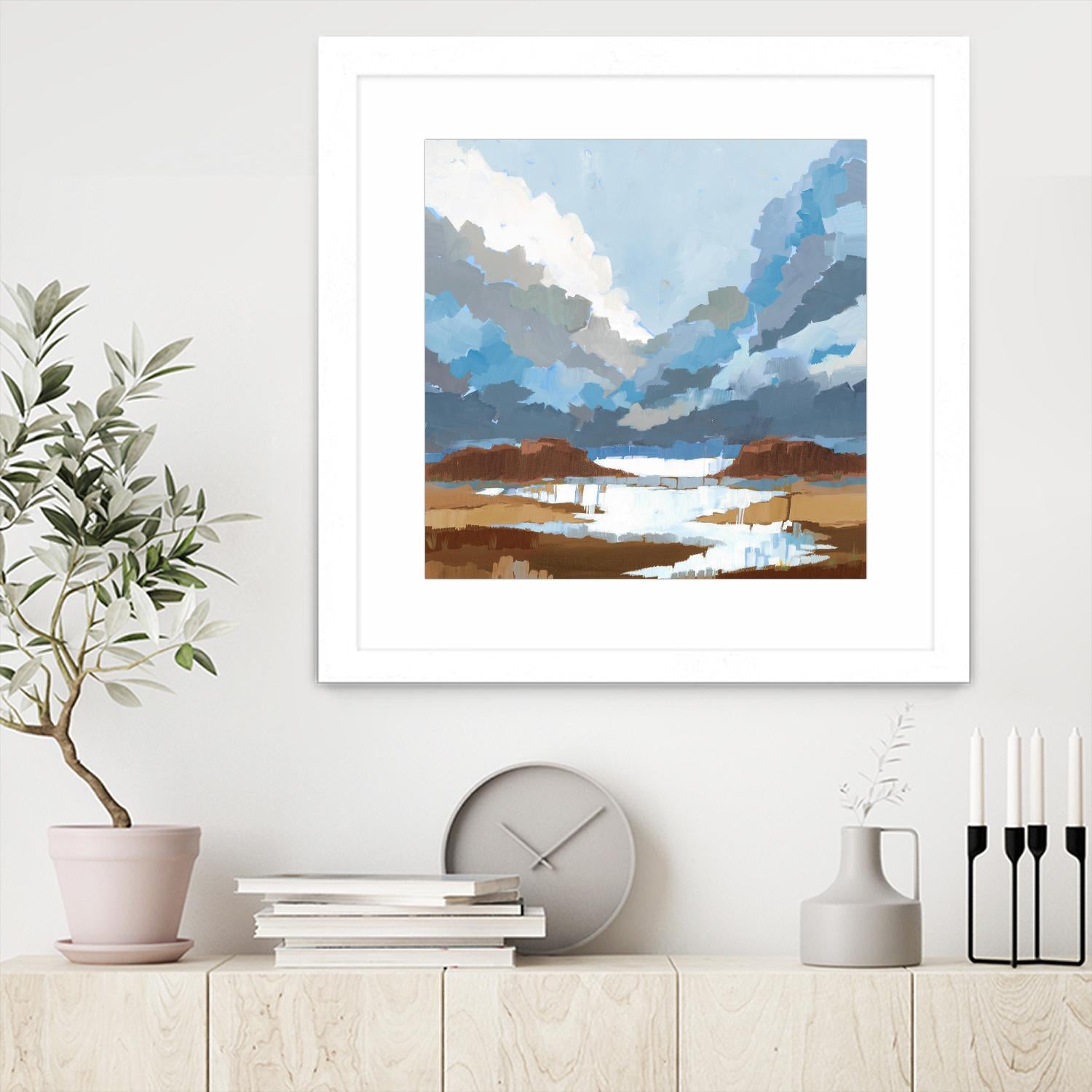 High Altitude V7 by Liz Jardine on GIANT ART - blues scenic clouds