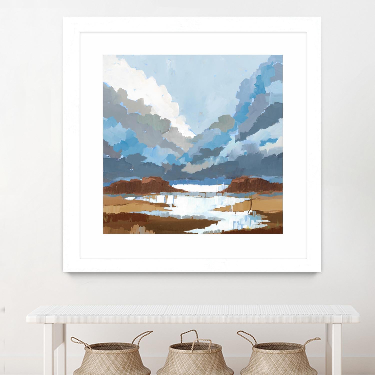 High Altitude V7 by Liz Jardine on GIANT ART - blues scenic clouds