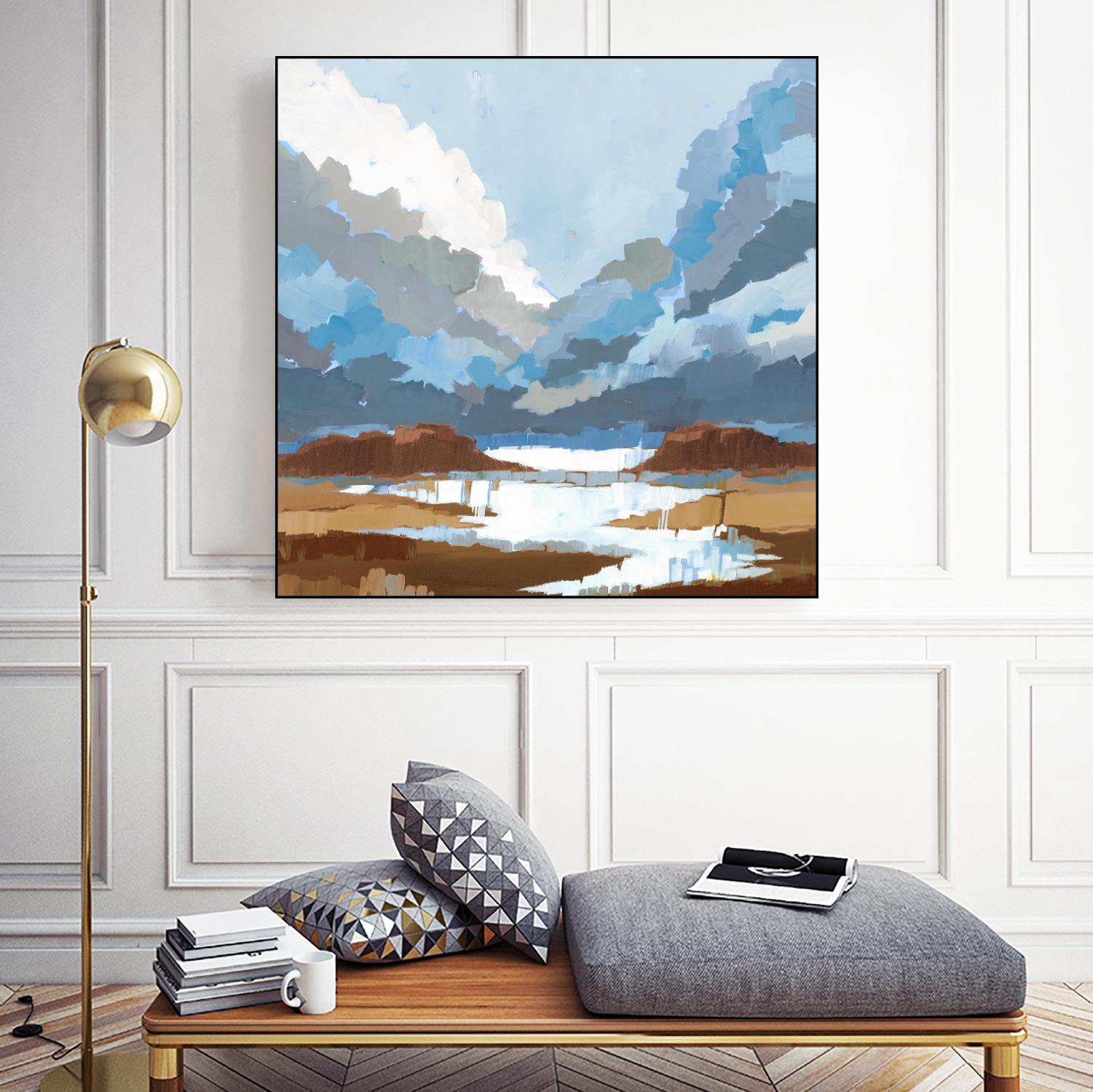 High Altitude V7 by Liz Jardine on GIANT ART - blues scenic clouds