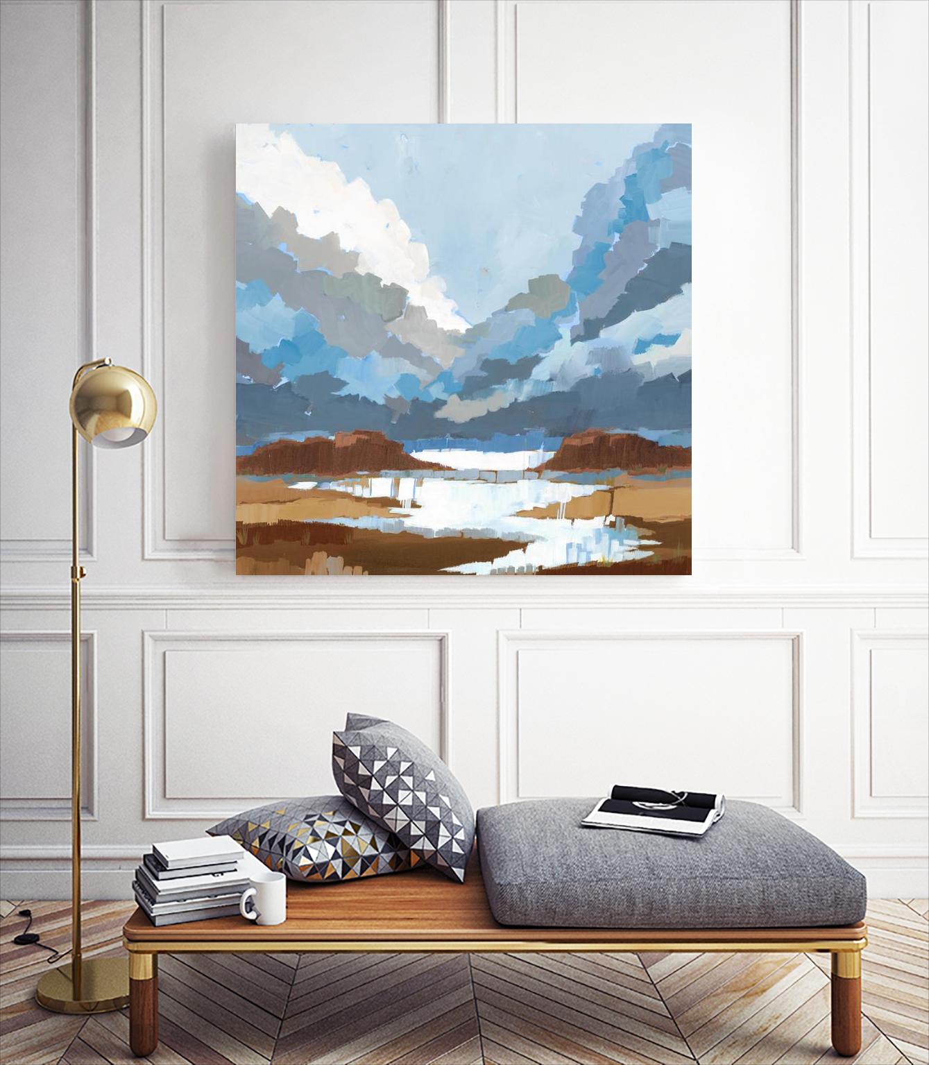 High Altitude V7 by Liz Jardine on GIANT ART - blues scenic clouds