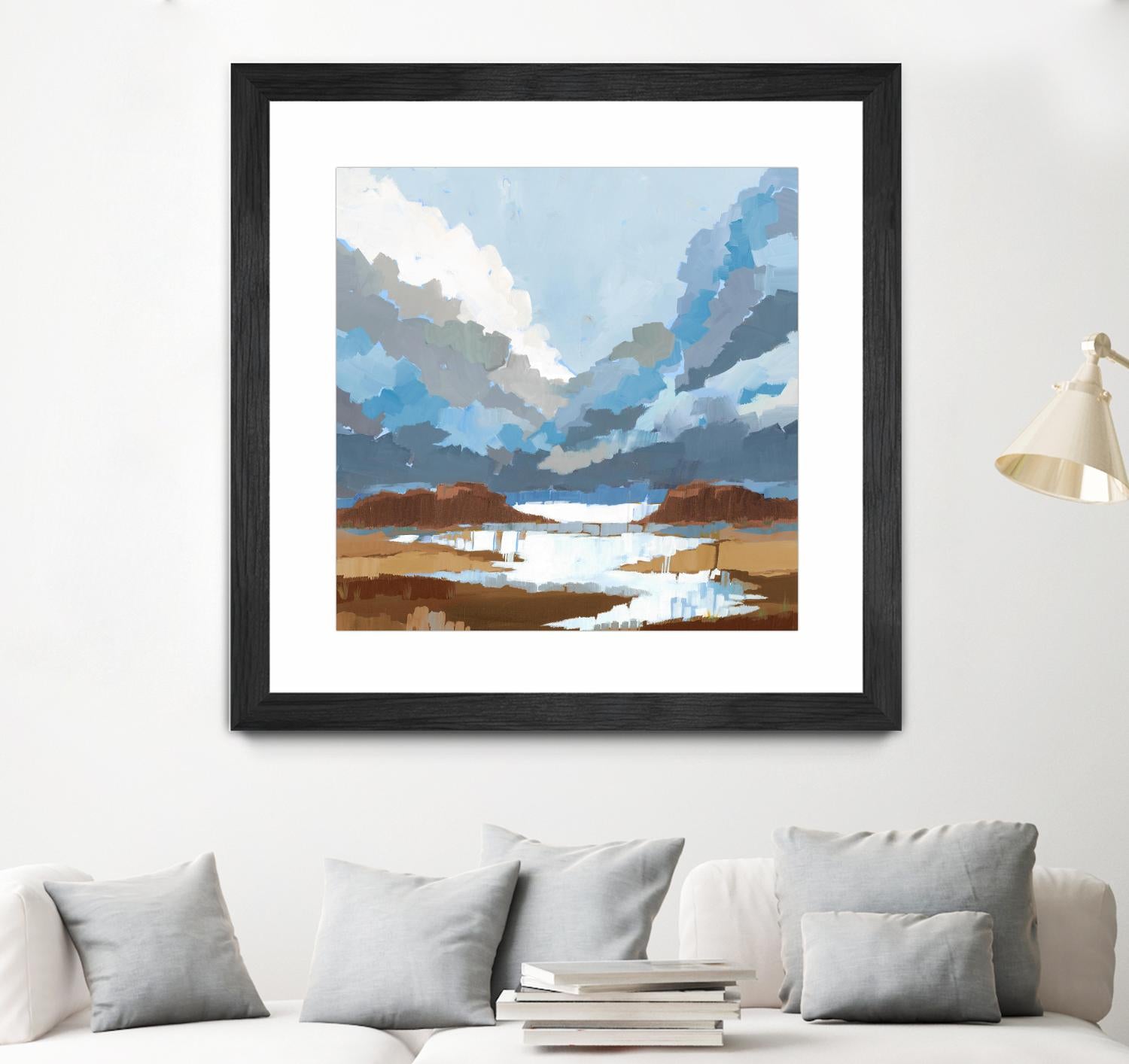 High Altitude V7 by Liz Jardine on GIANT ART - blues scenic clouds