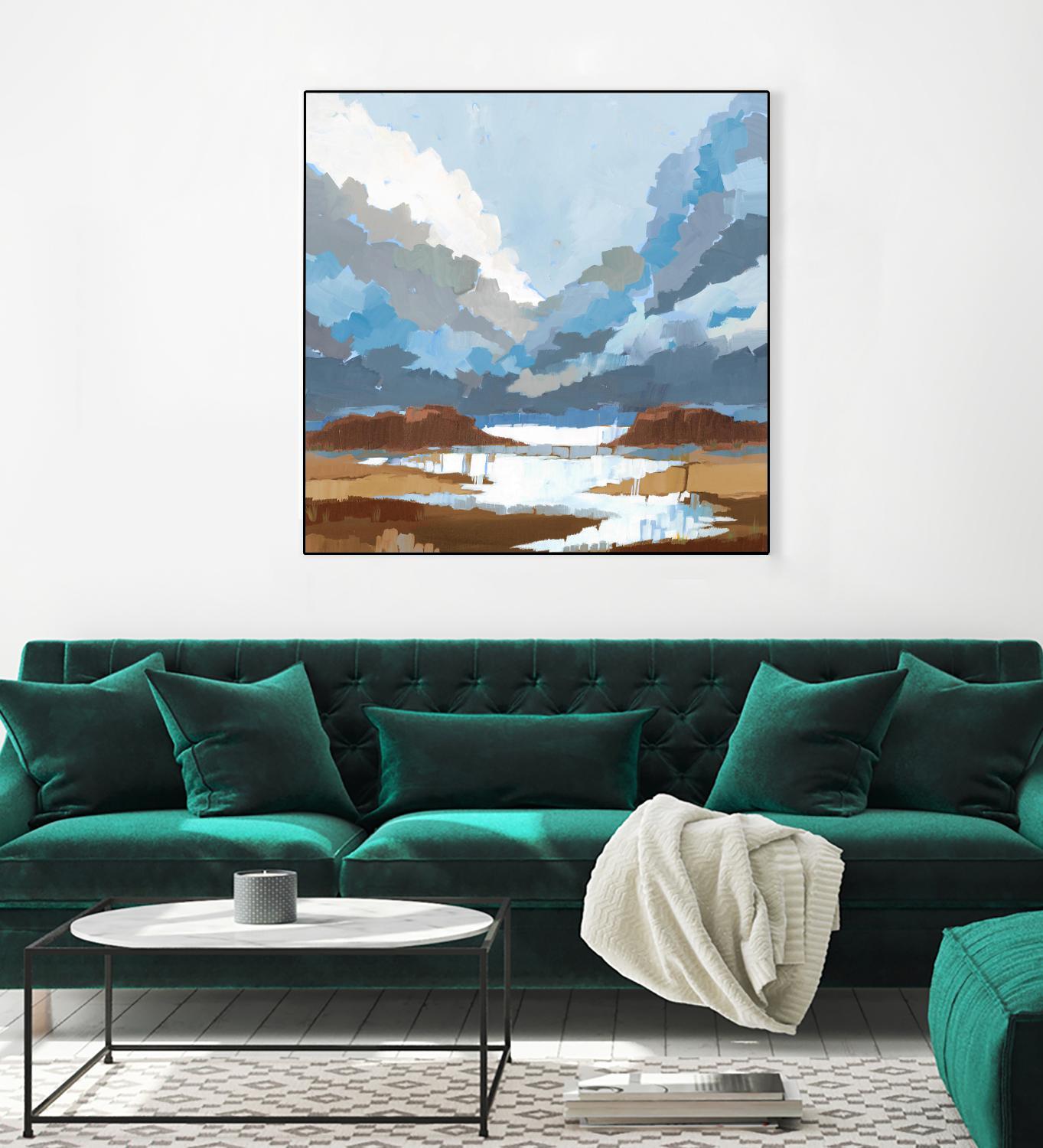 High Altitude V7 by Liz Jardine on GIANT ART - blues scenic clouds