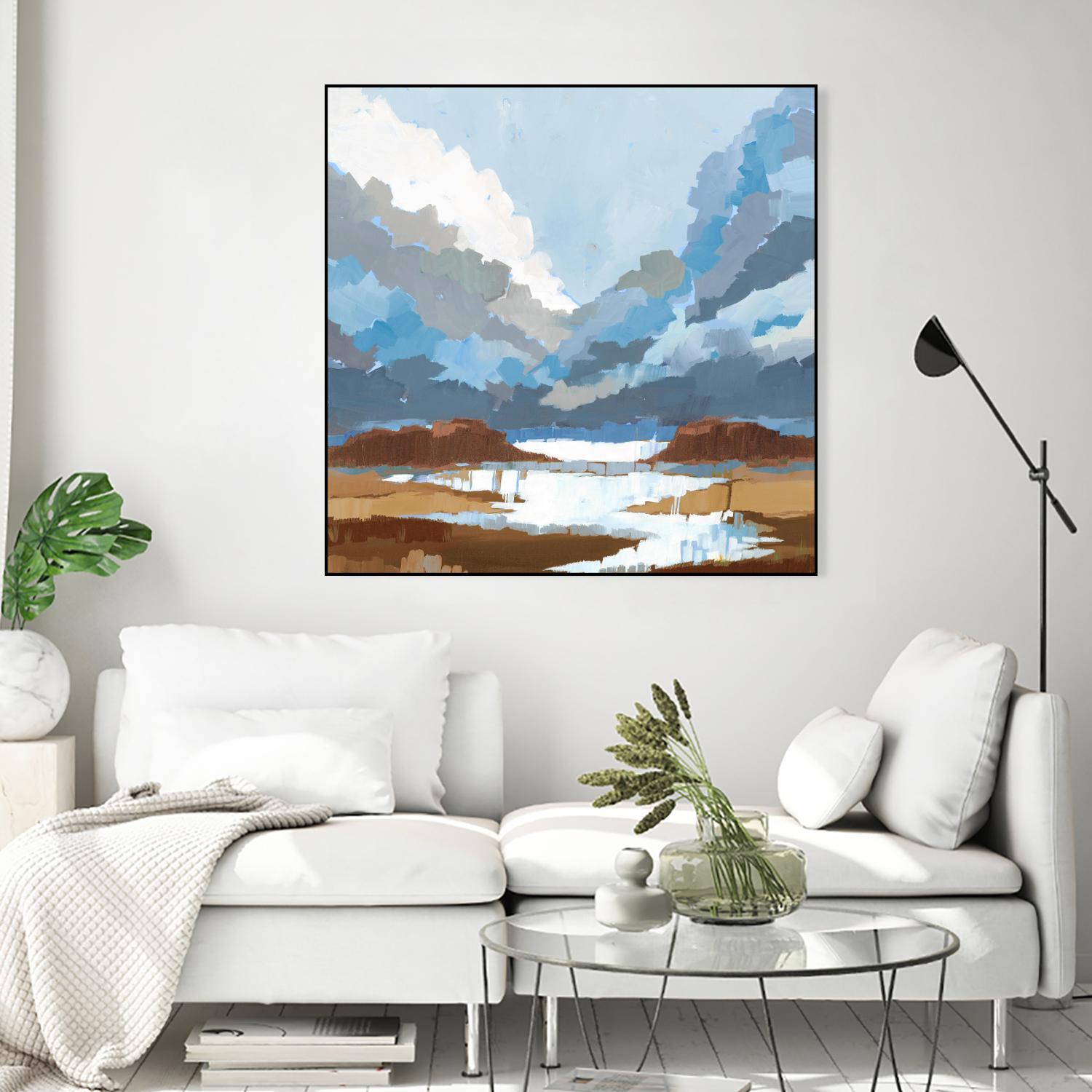 High Altitude V7 by Liz Jardine on GIANT ART - blues scenic clouds