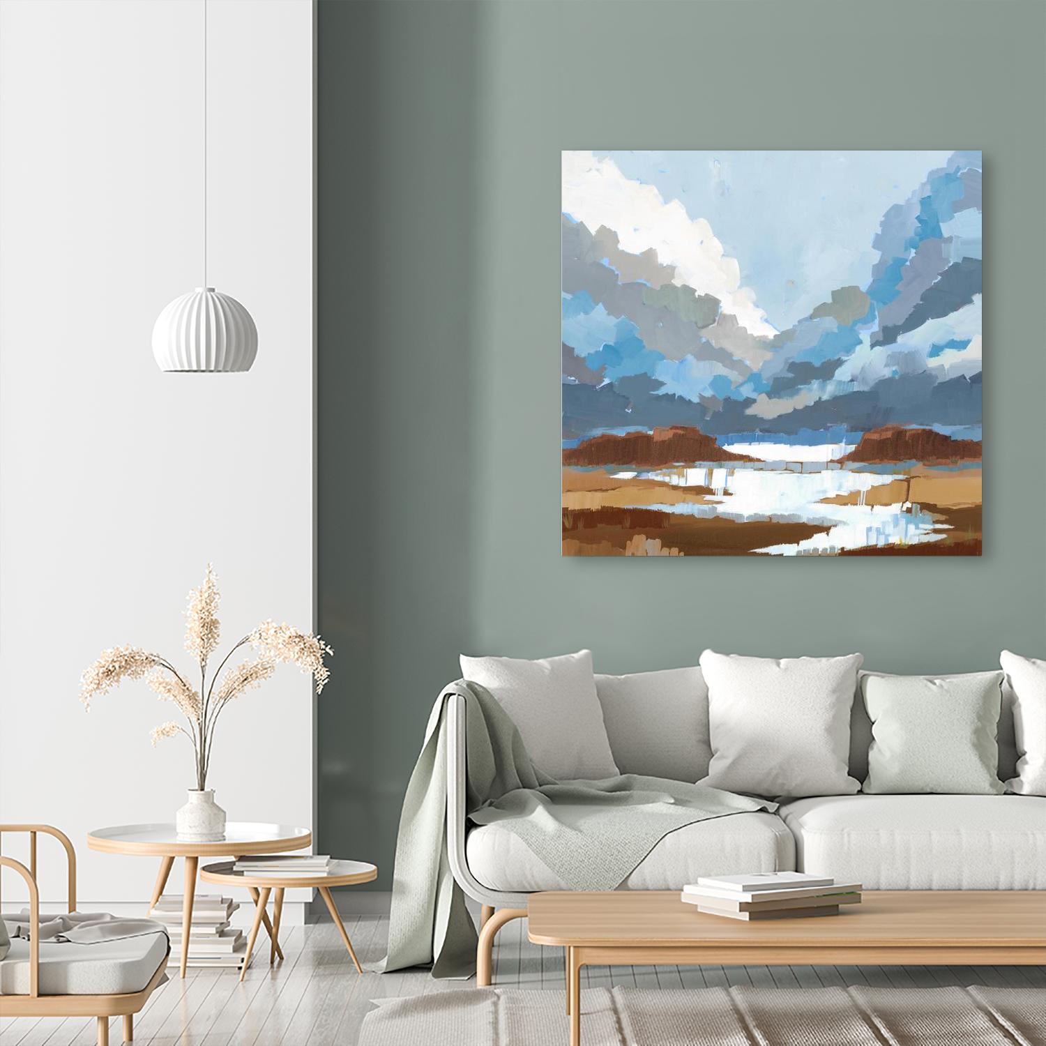 High Altitude V7 by Liz Jardine on GIANT ART - blues scenic clouds