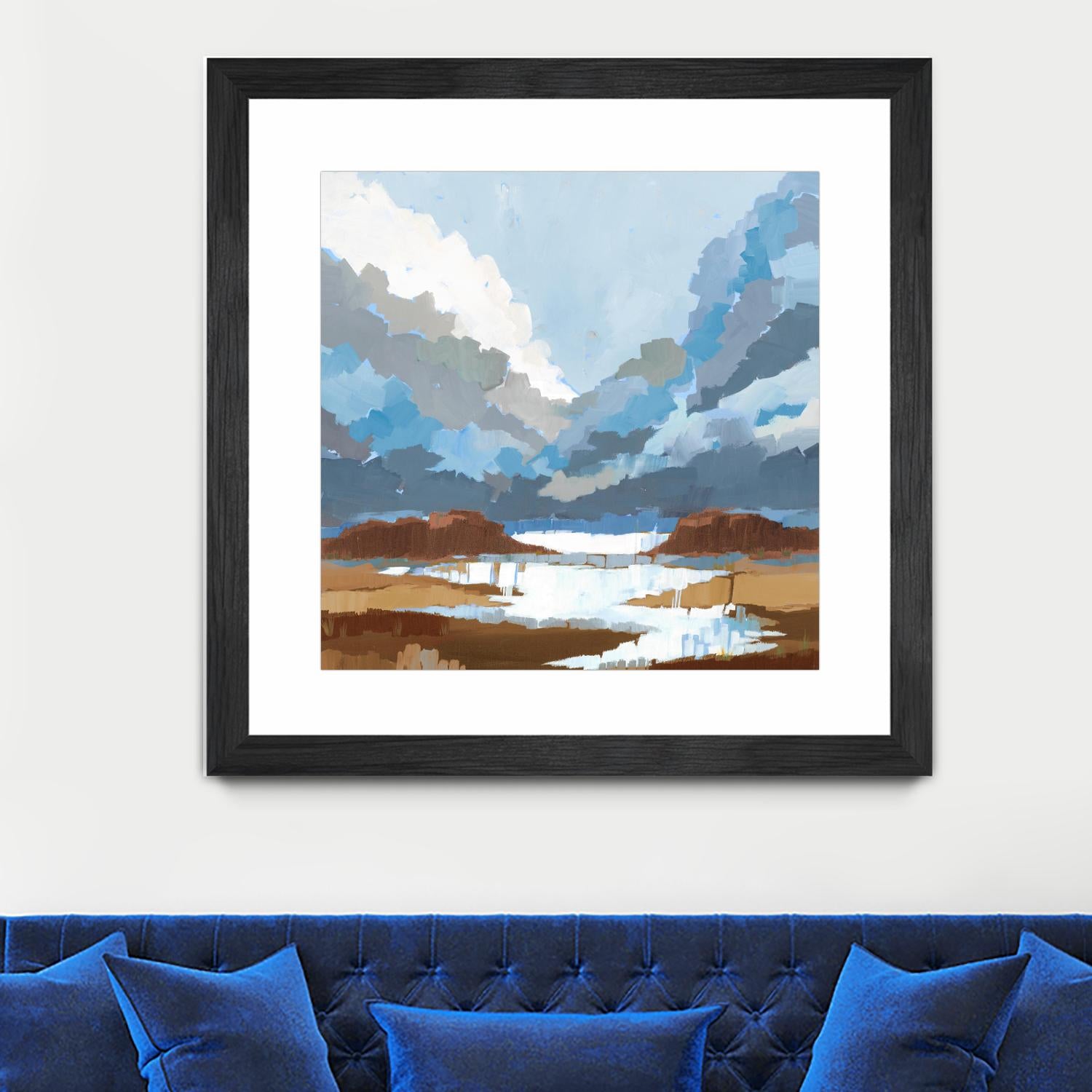 High Altitude V7 by Liz Jardine on GIANT ART - blues scenic clouds