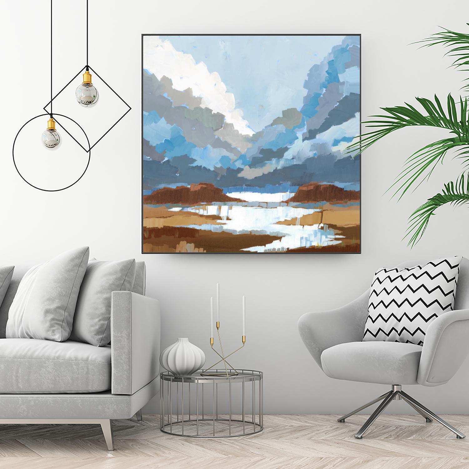 High Altitude V7 by Liz Jardine on GIANT ART - blues scenic clouds