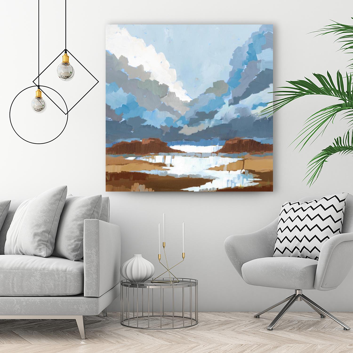 High Altitude V7 by Liz Jardine on GIANT ART - blues scenic clouds