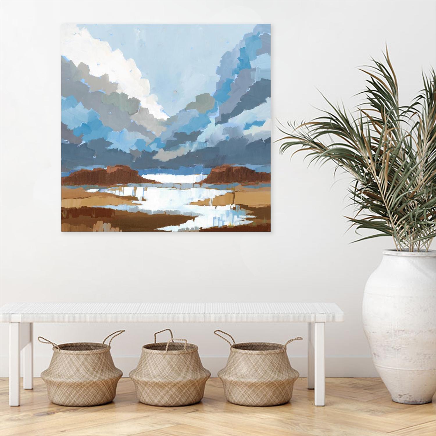 High Altitude V7 by Liz Jardine on GIANT ART - blues scenic clouds