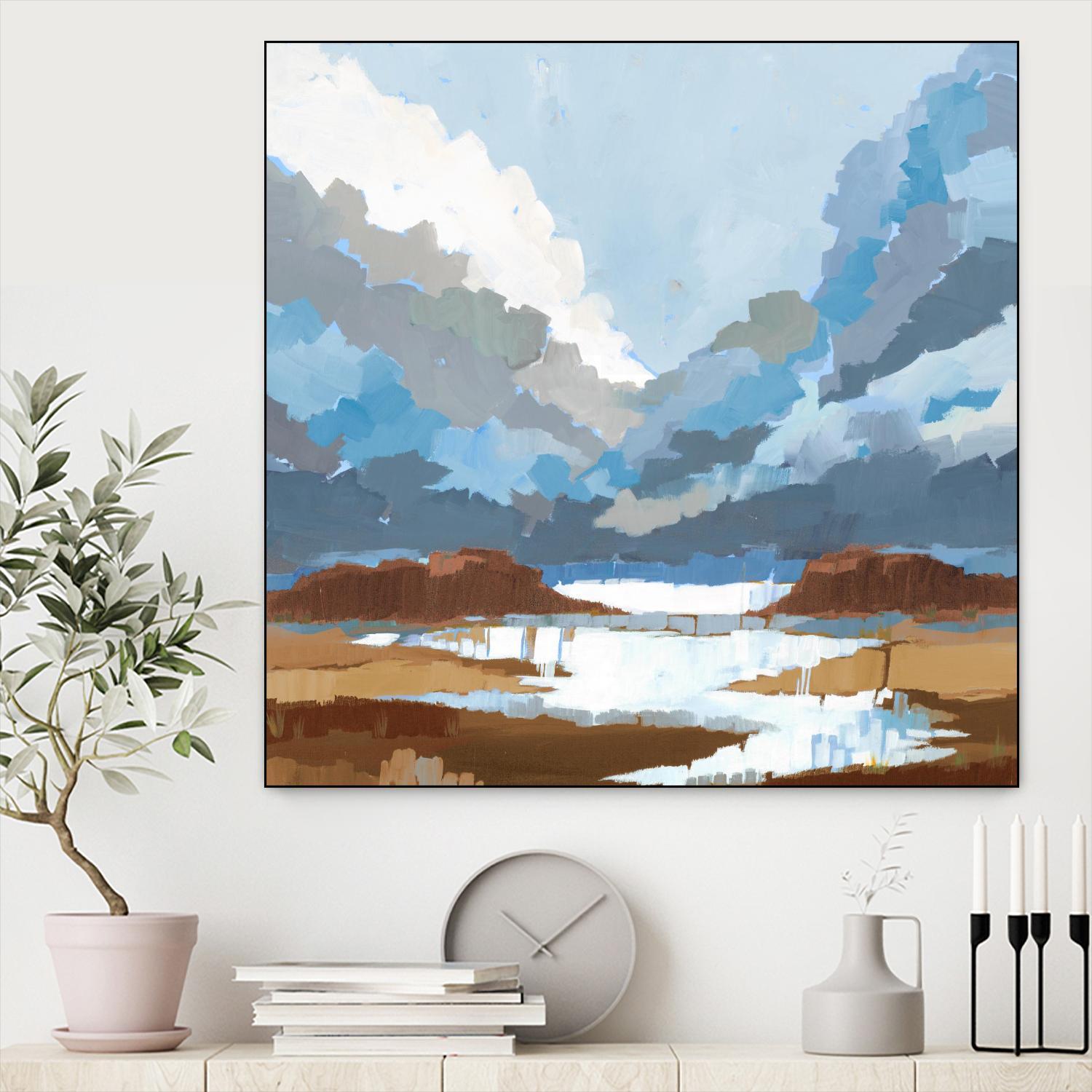 High Altitude V7 by Liz Jardine on GIANT ART - blues scenic clouds