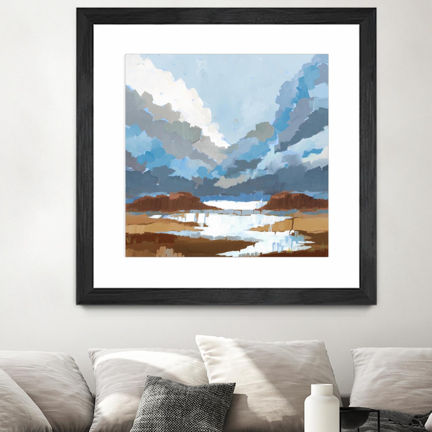 High Altitude V7 by Liz Jardine on GIANT ART - blues scenic clouds