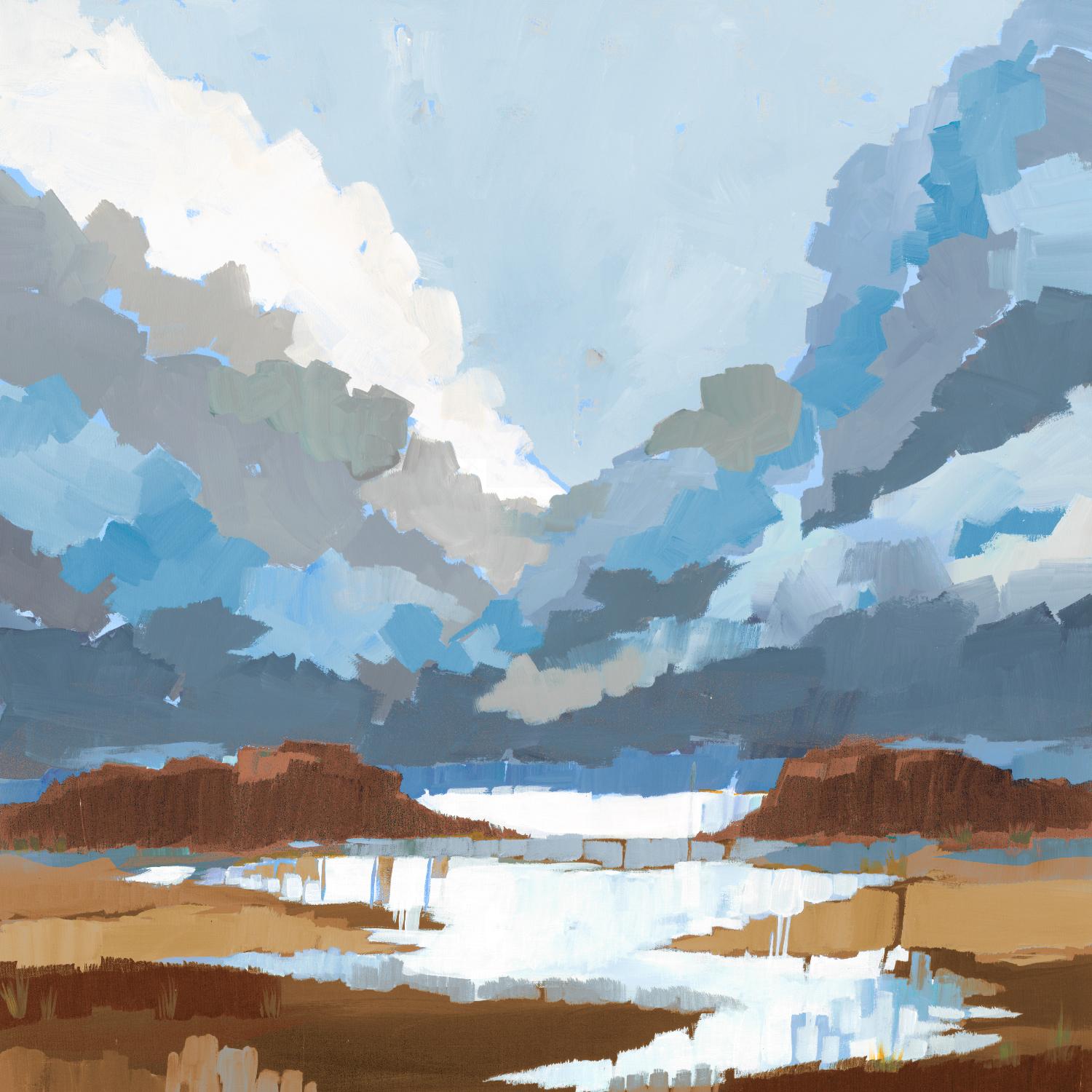 High Altitude V7 by Liz Jardine on GIANT ART - blues scenic clouds